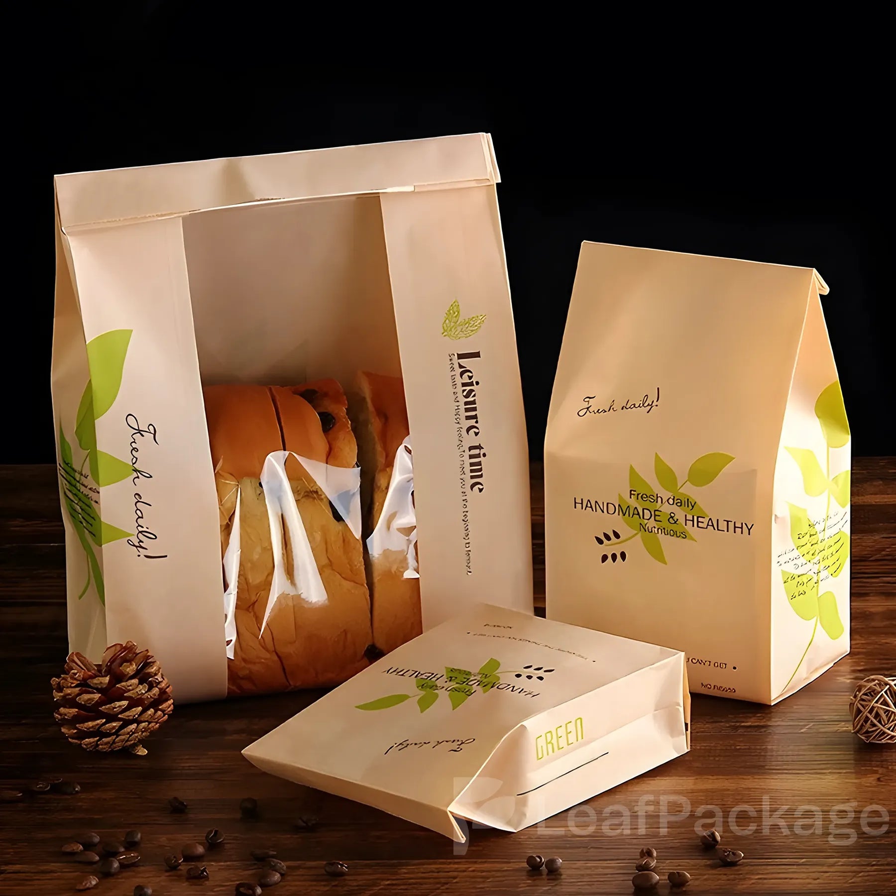 Window Paper Bread Bags