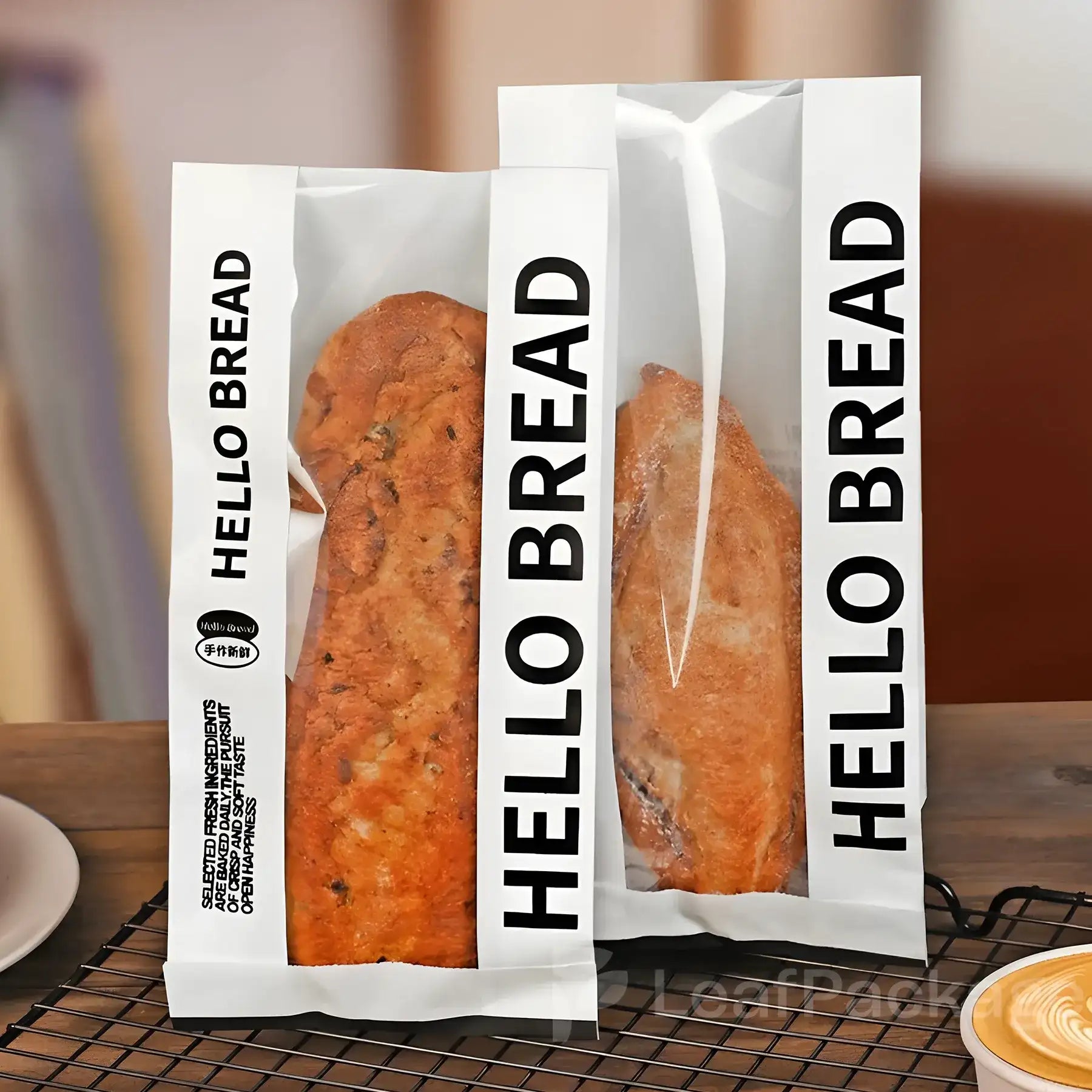 Kraft Bread Bags With Window