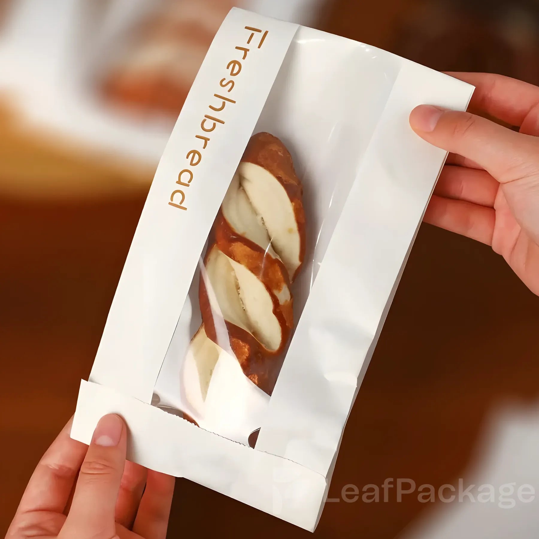 Kraft Bread Bags With Window