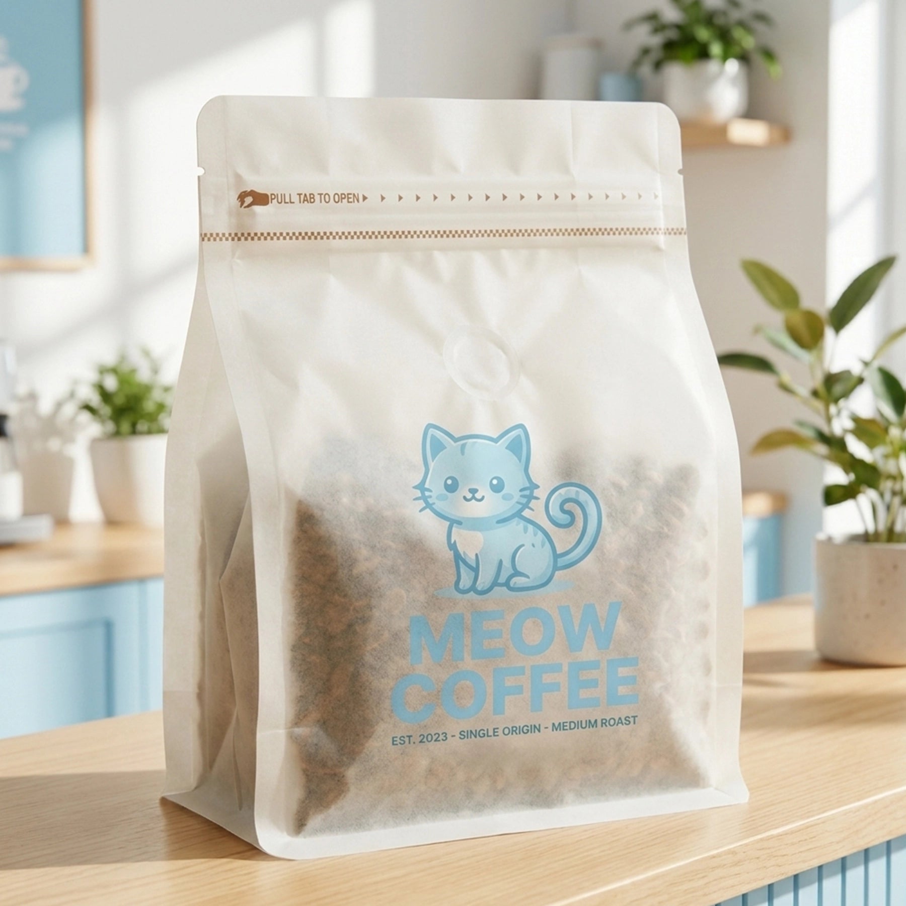 Tissue Paper Coffee Bag for Small Batch Roasters