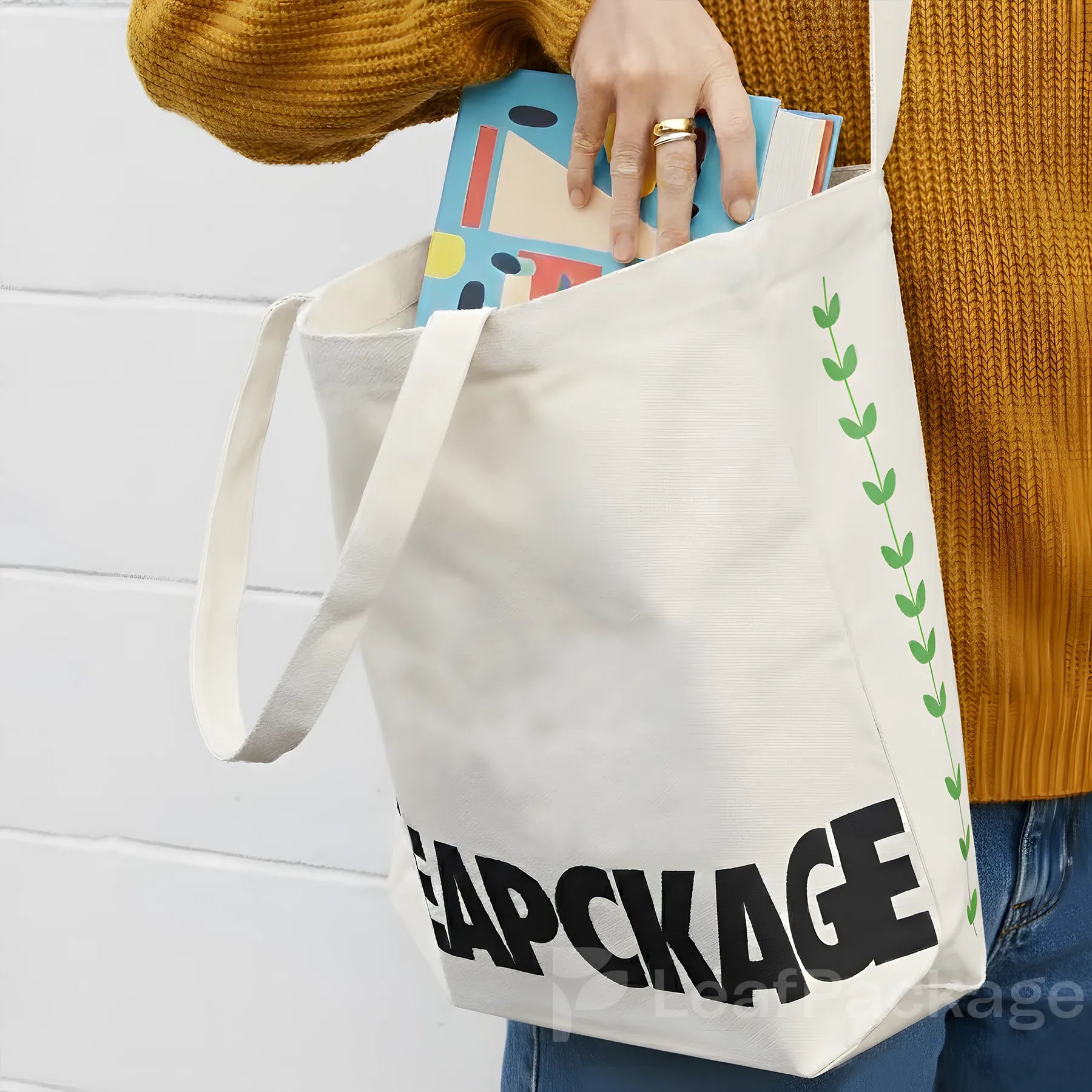 Canvas Tote Bags with Flat Bottom