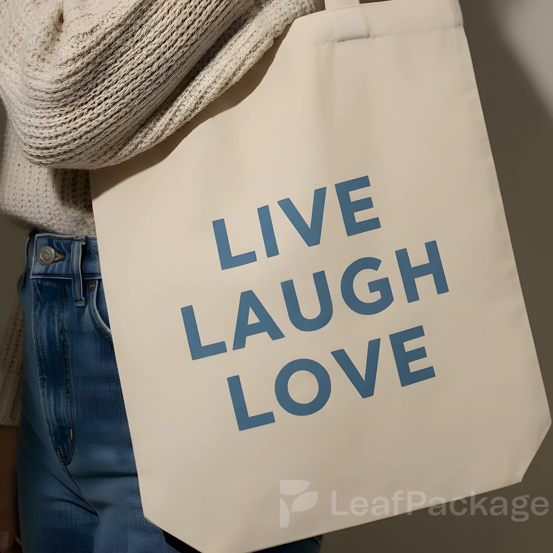Canvas Tote Bags with Flat Bottom