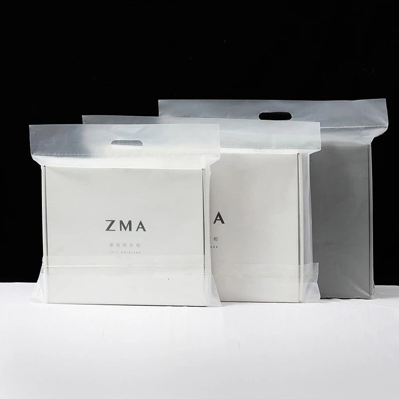 Ready-to-Ship Matte Clear Handle Mailing Bags