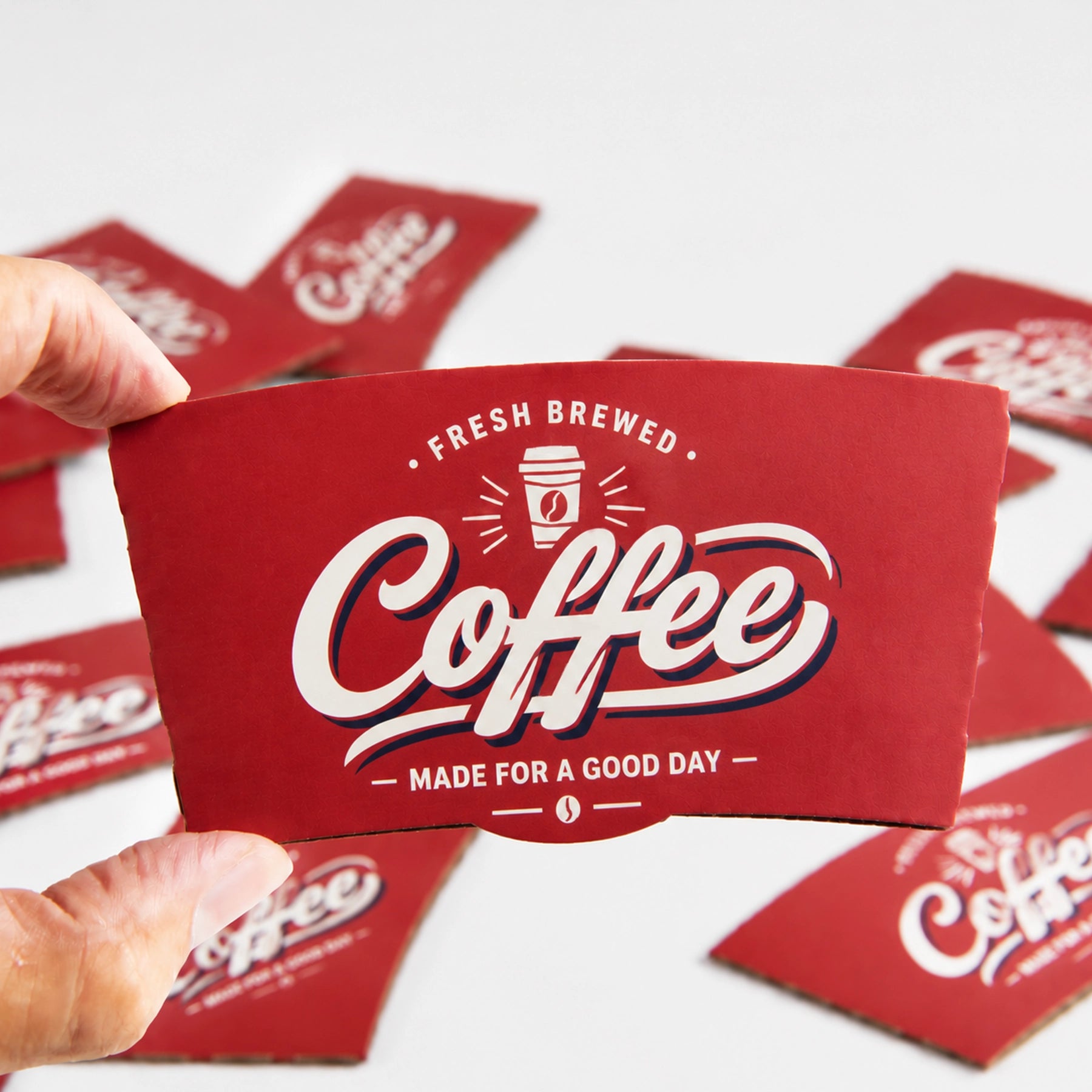 Printed Coffee Cup Sleeves