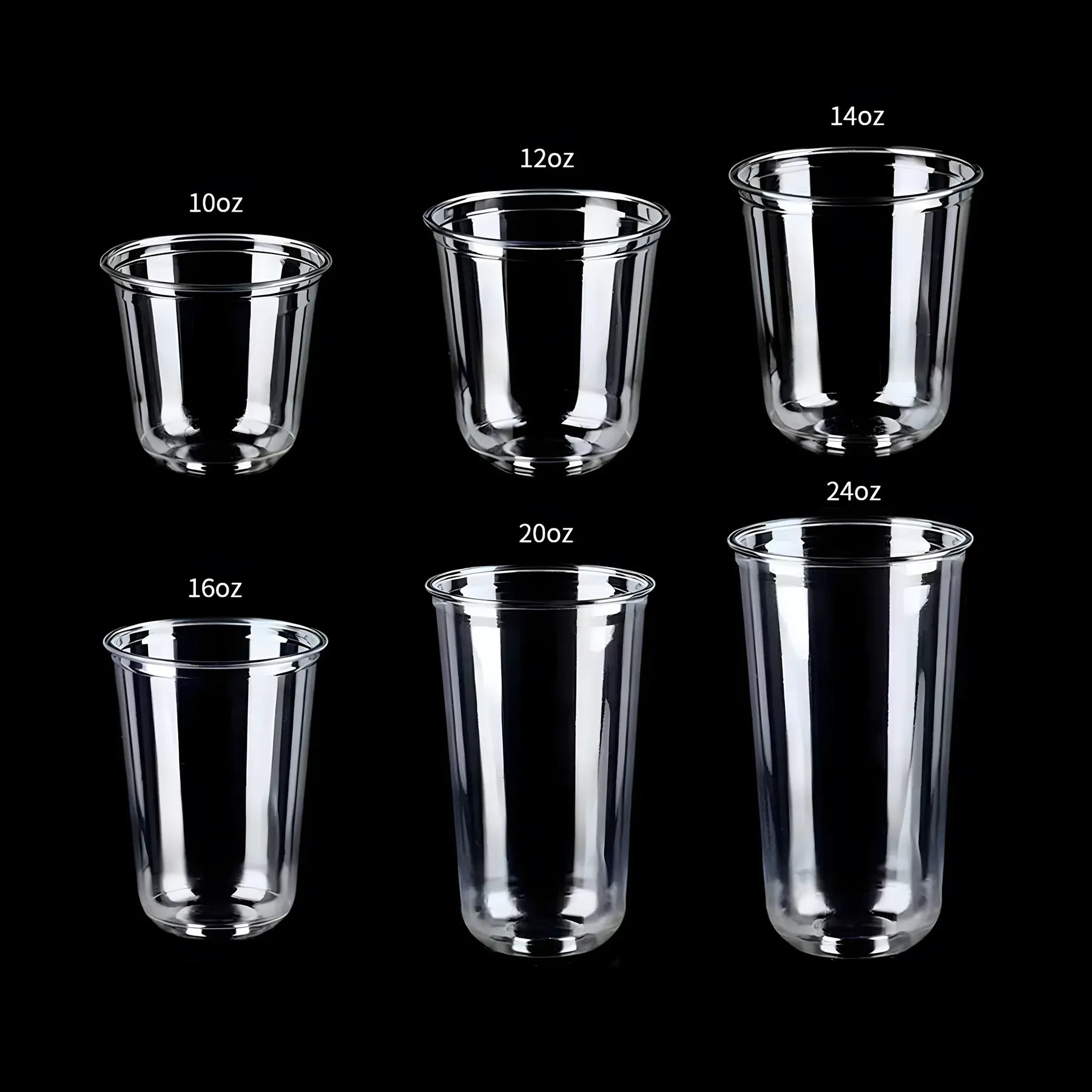 14oz Recyclable U-Shaped Cups