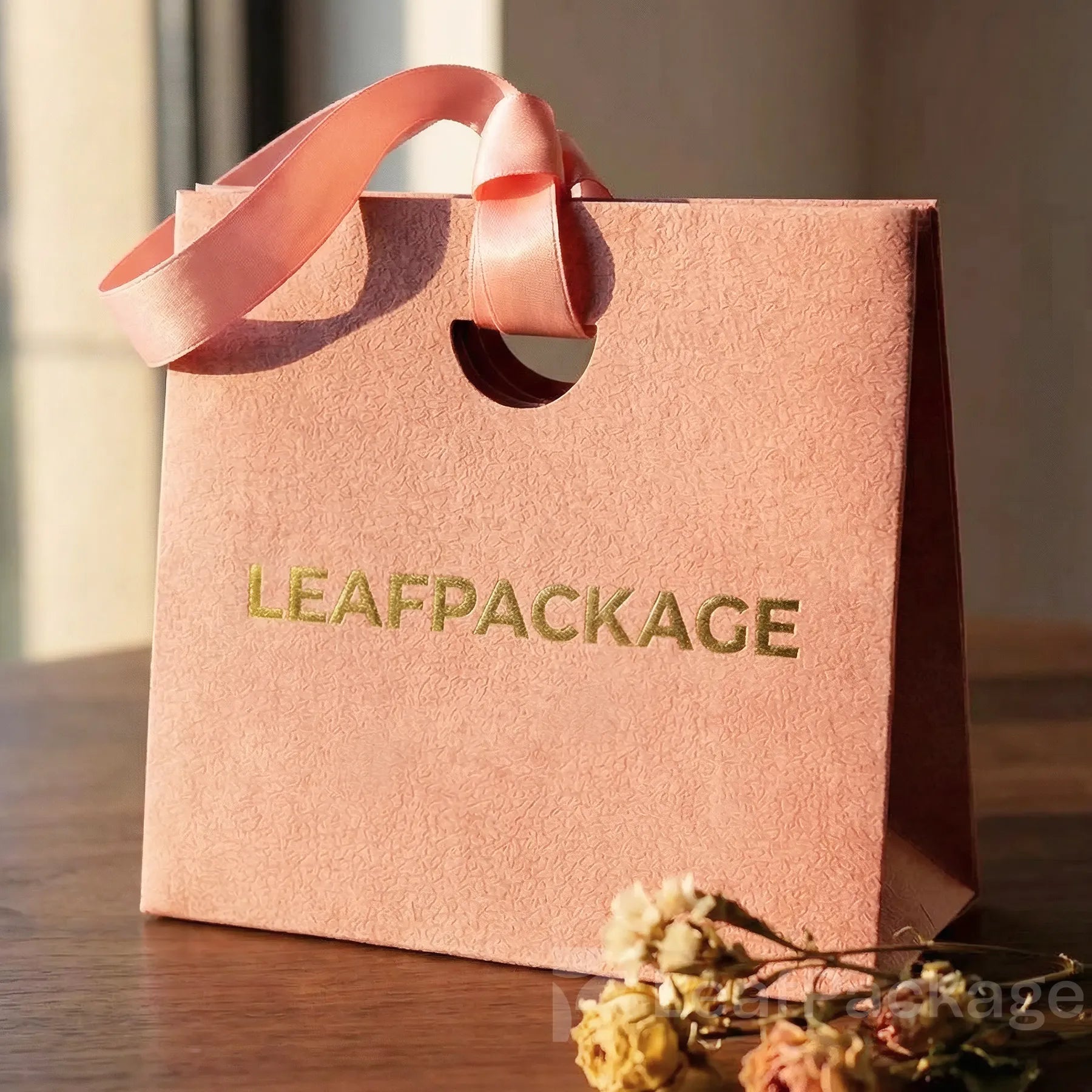 Printed Ribbon Handle Gift Bags