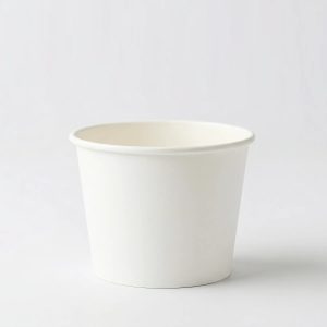 Plain White Recyclable Ice Cream Paper Cups