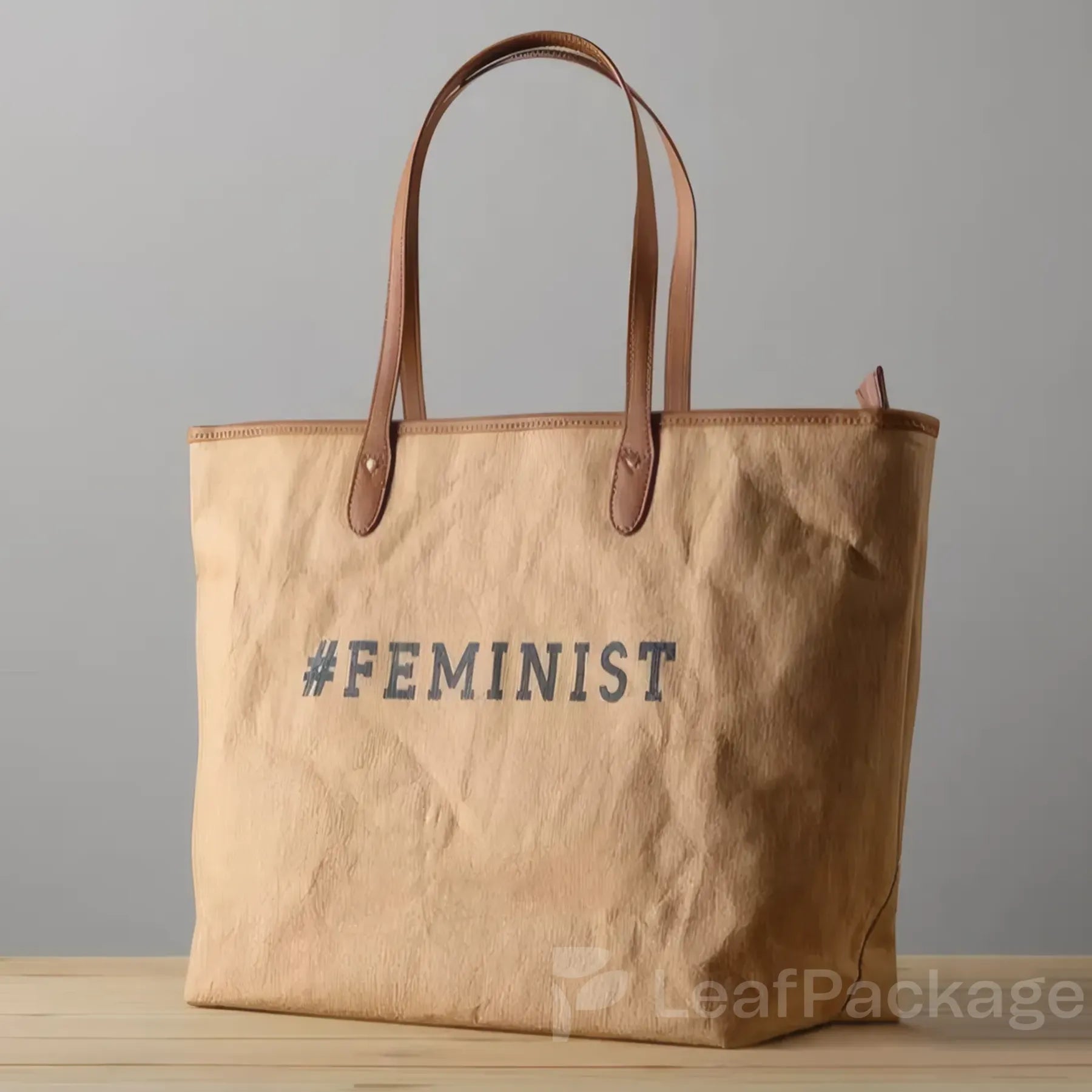 Washable Kraft Paper Tote Bag