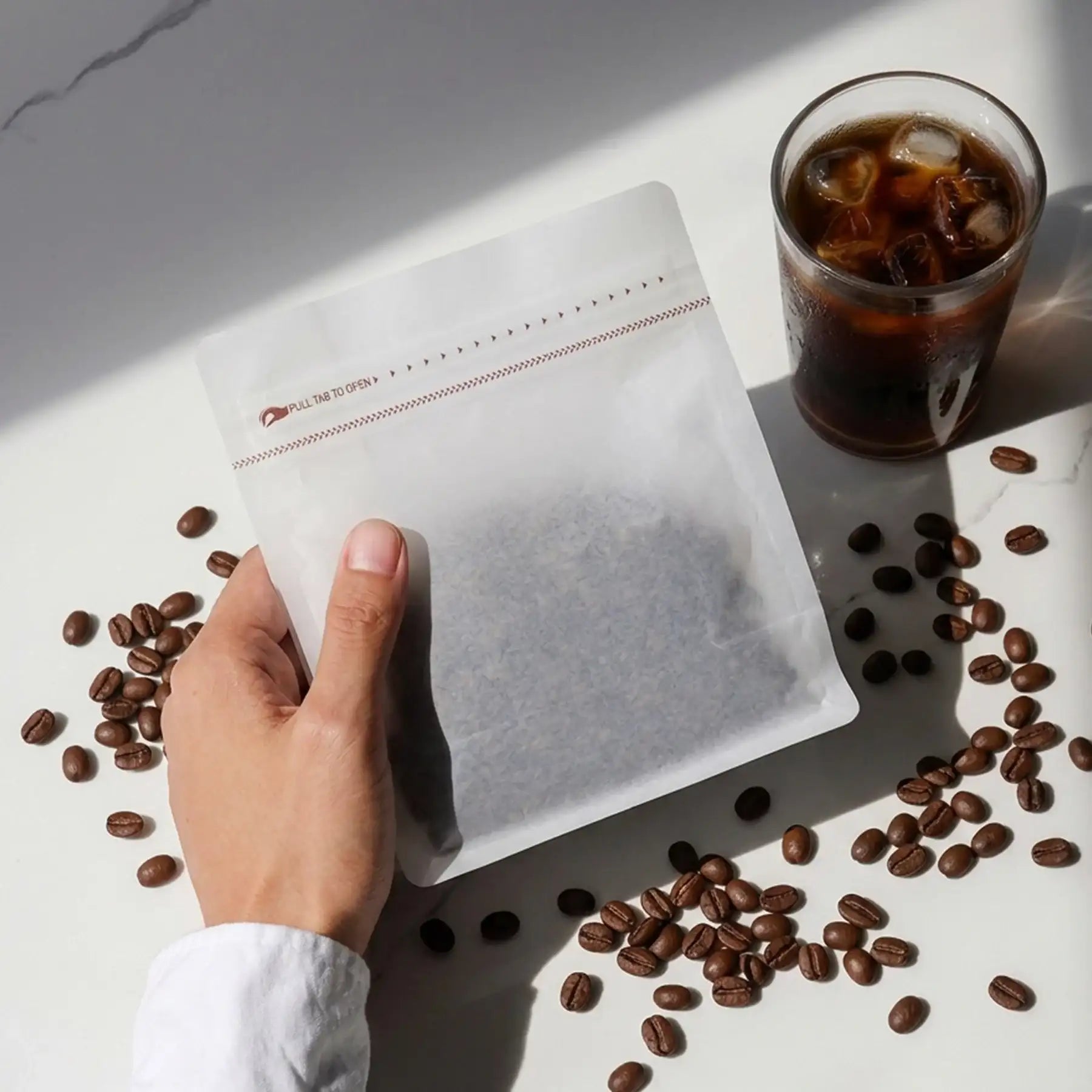 Tissue Paper Stand Up Coffee Bag