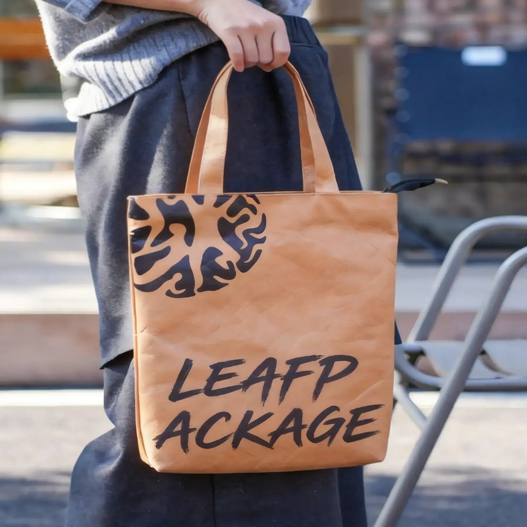 Vertical Tyvek Tote Bag