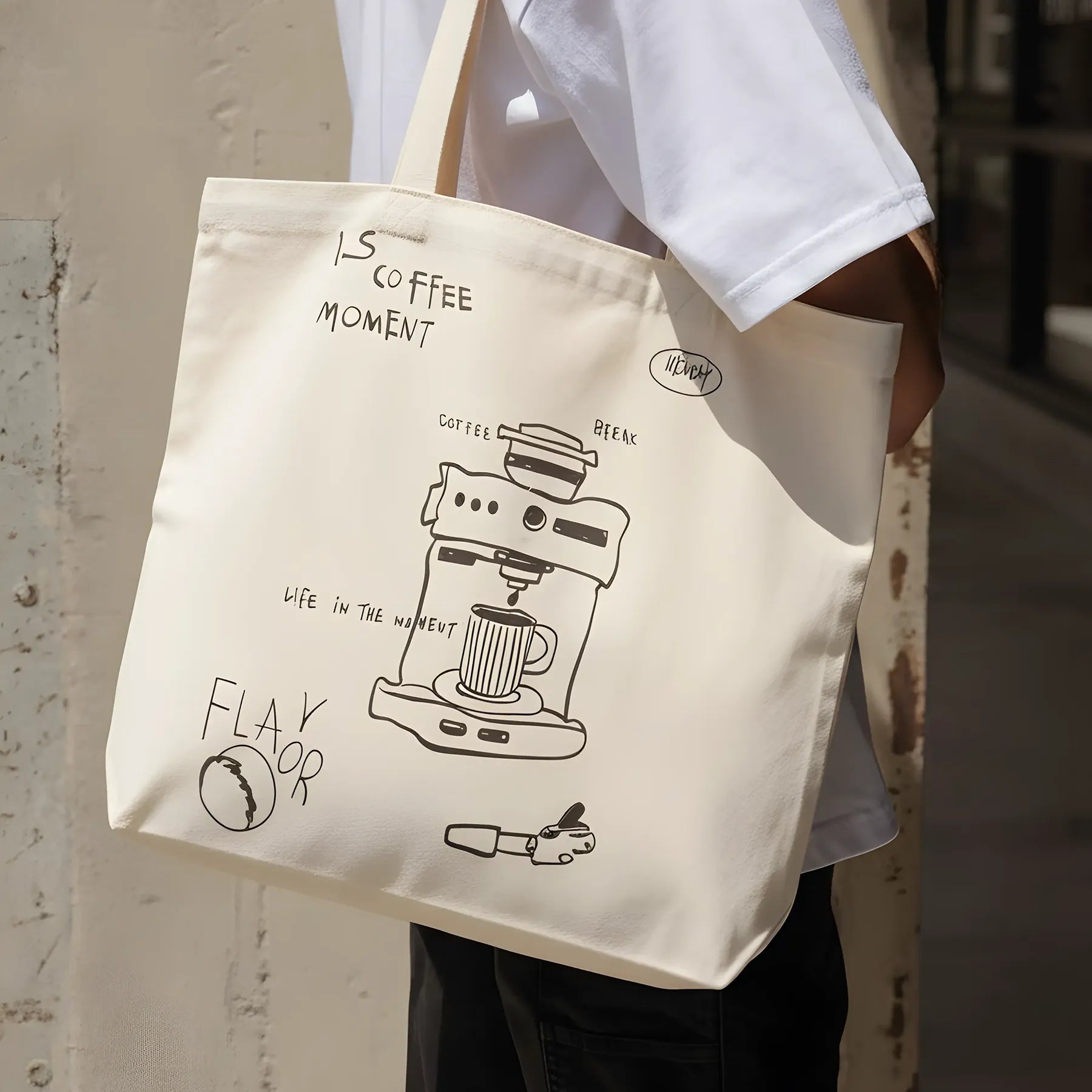 Canvas Tote Bags with Flat Bottom