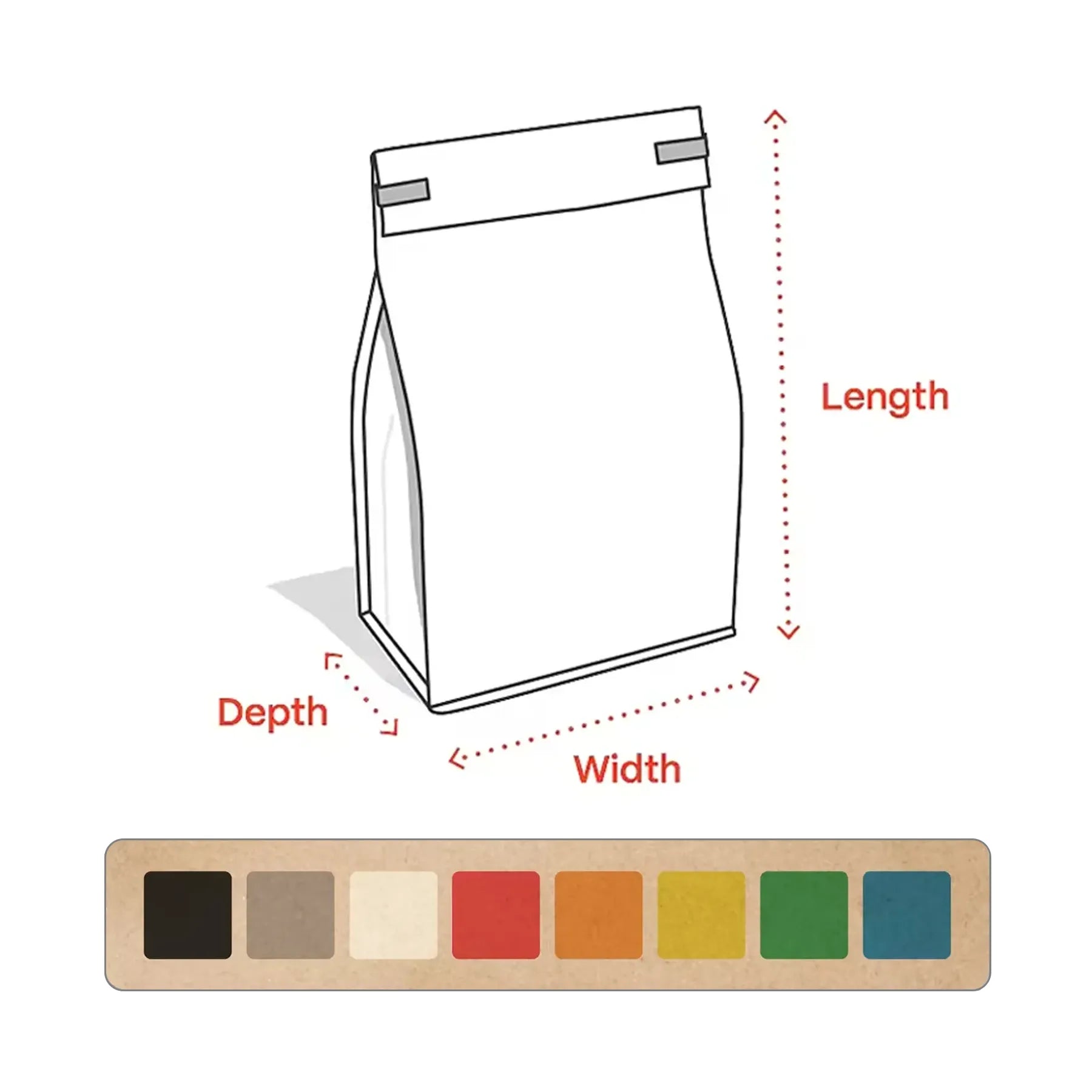 Kraft Paper Coffee Bags