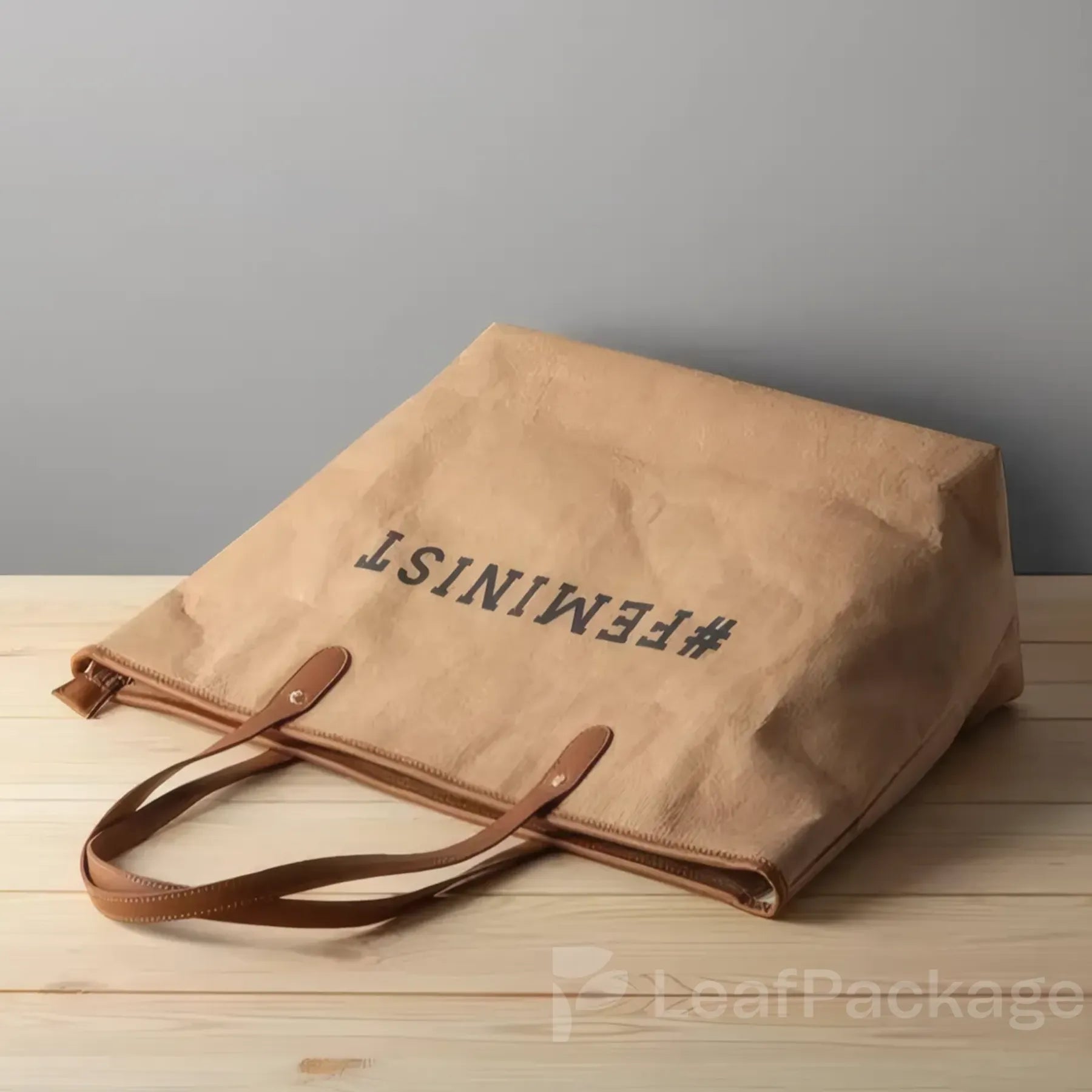 Washable Kraft Paper Tote Bag