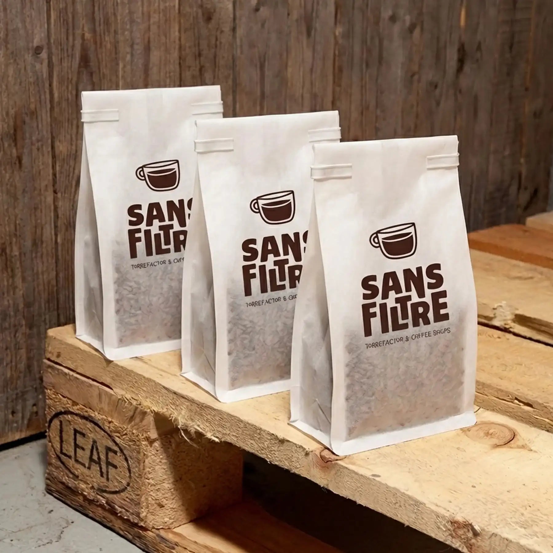 Tissue Paper Tin Tie Coffee Bags