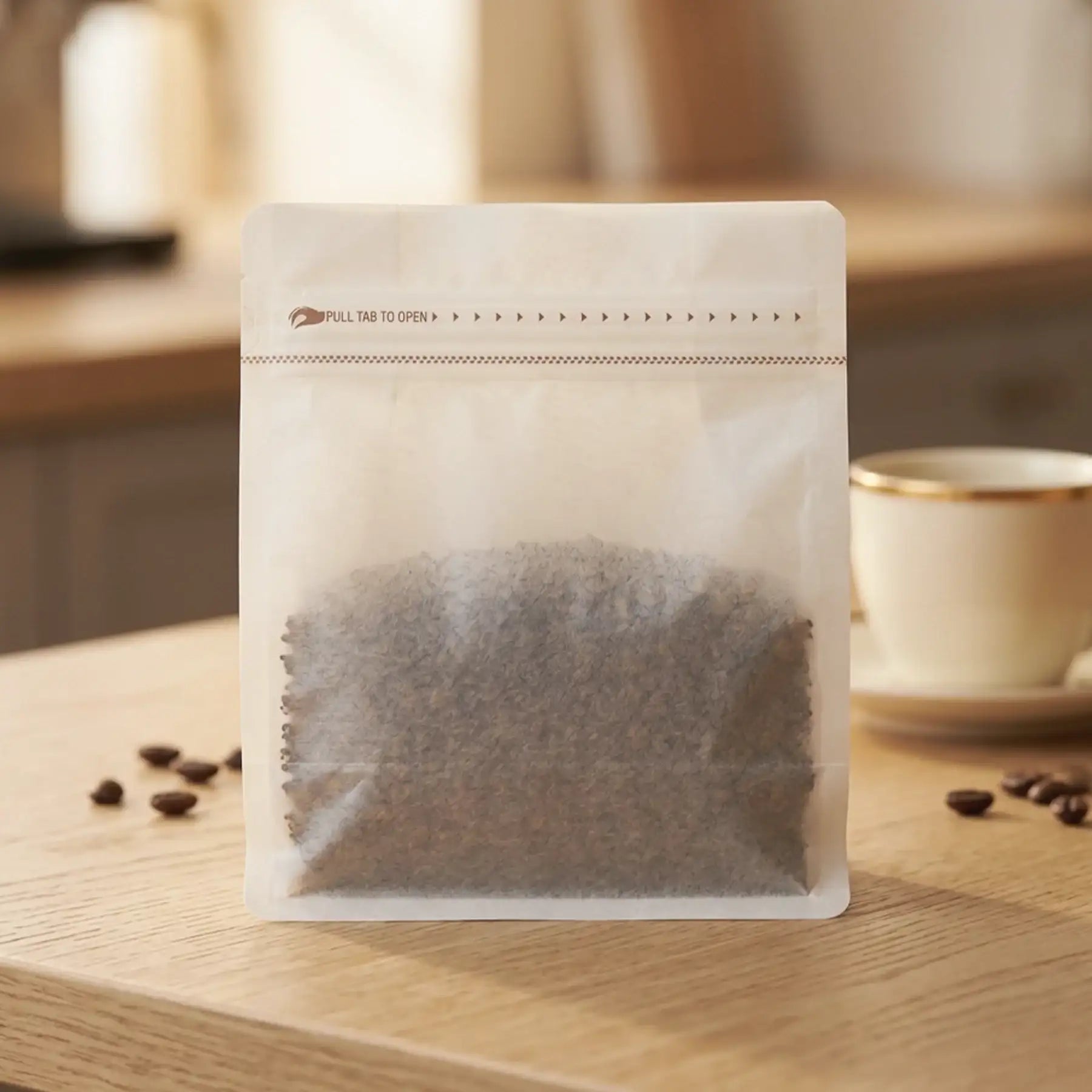 Tissue Paper Stand Up Coffee Bag