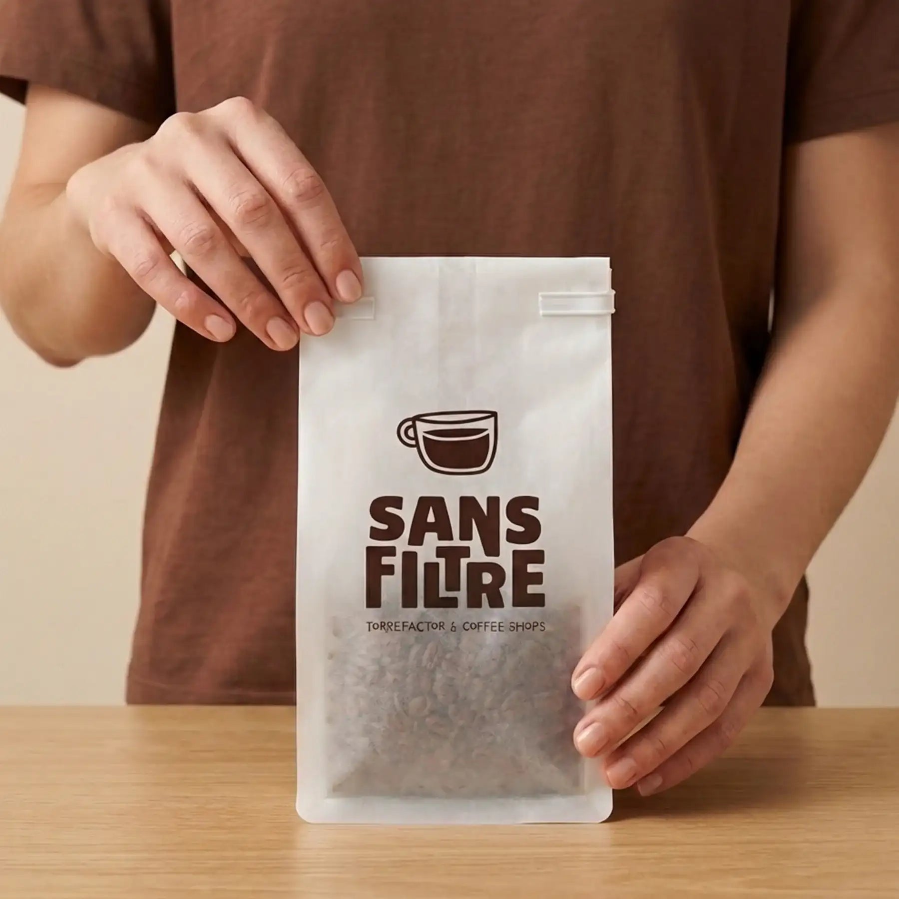 Tissue Paper Tin Tie Coffee Bags