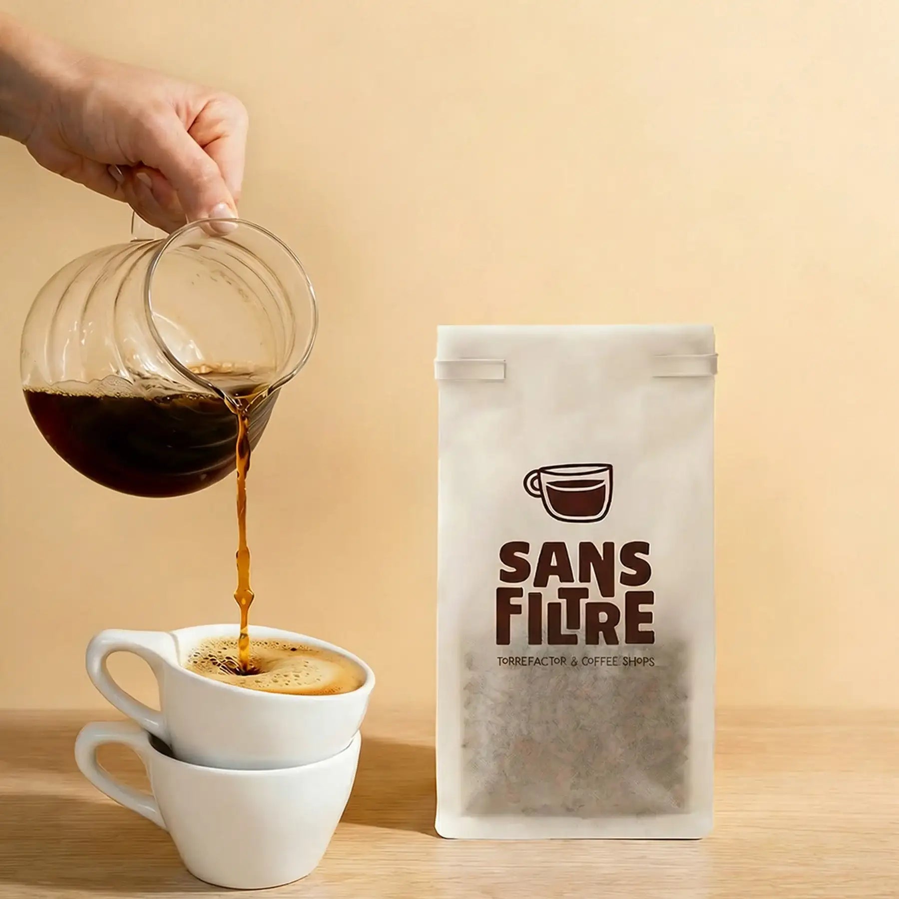 Tissue Paper Tin Tie Coffee Bags
