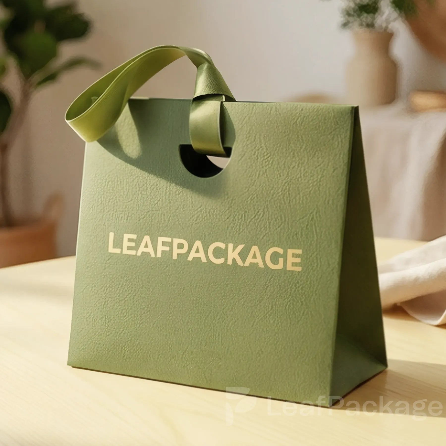 Printed Ribbon Handle Gift Bags