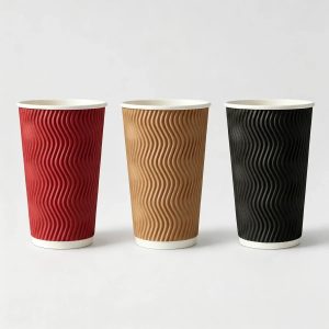 Bulk Colorful Ripple Wall Paper Cups