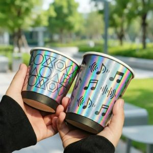 Holographic Paper Coffee Cup
