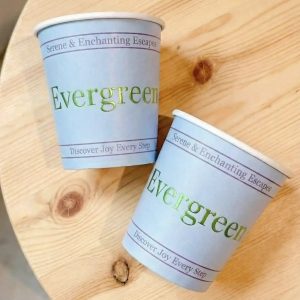 Foil Stamped Paper Coffee Cup