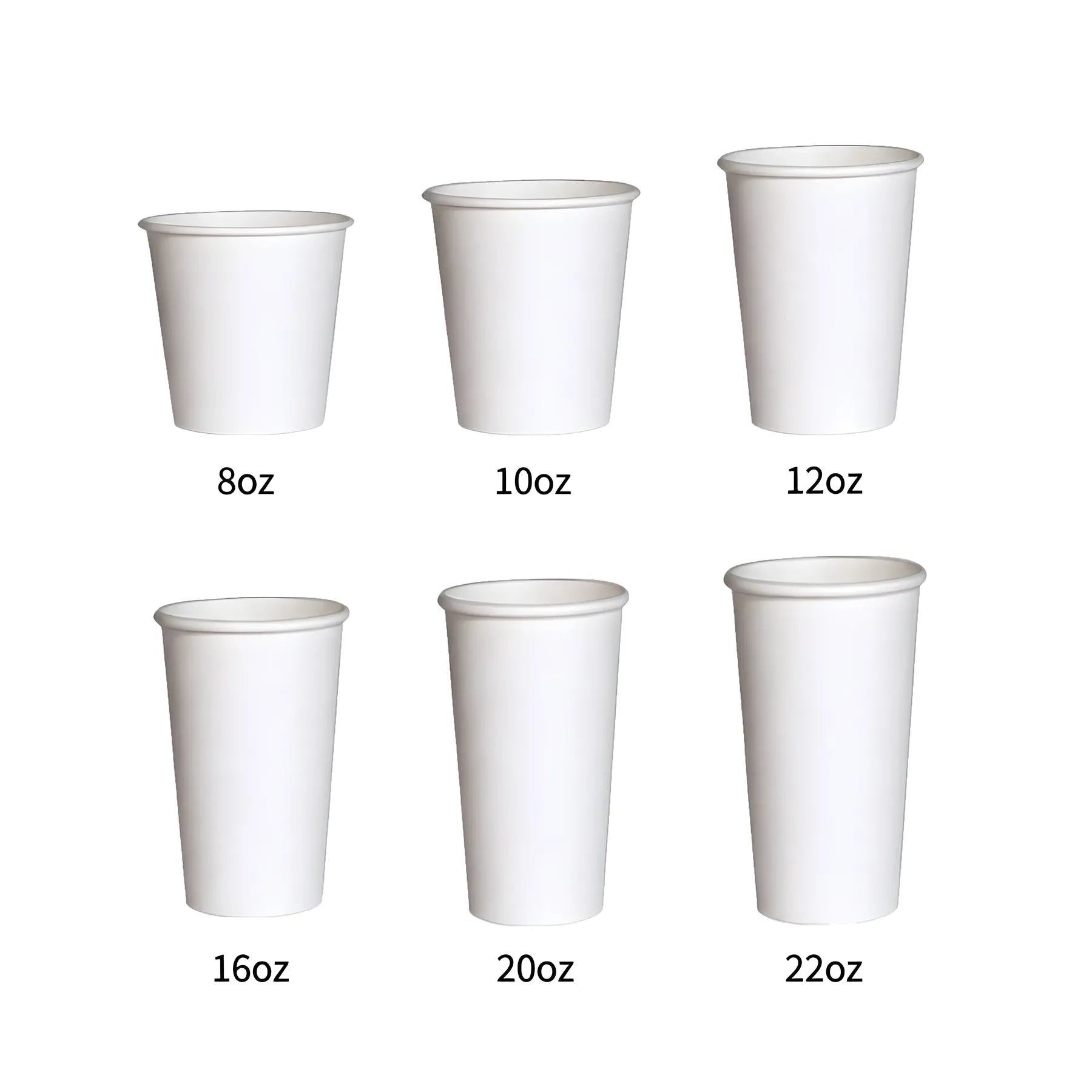 12oz Printed Single Wall Coffee Cups