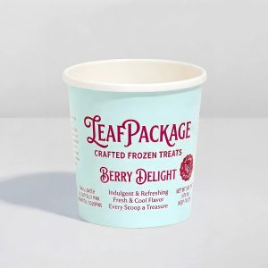 16oz Large Paper Ice Cream Cups for Sharing Desserts