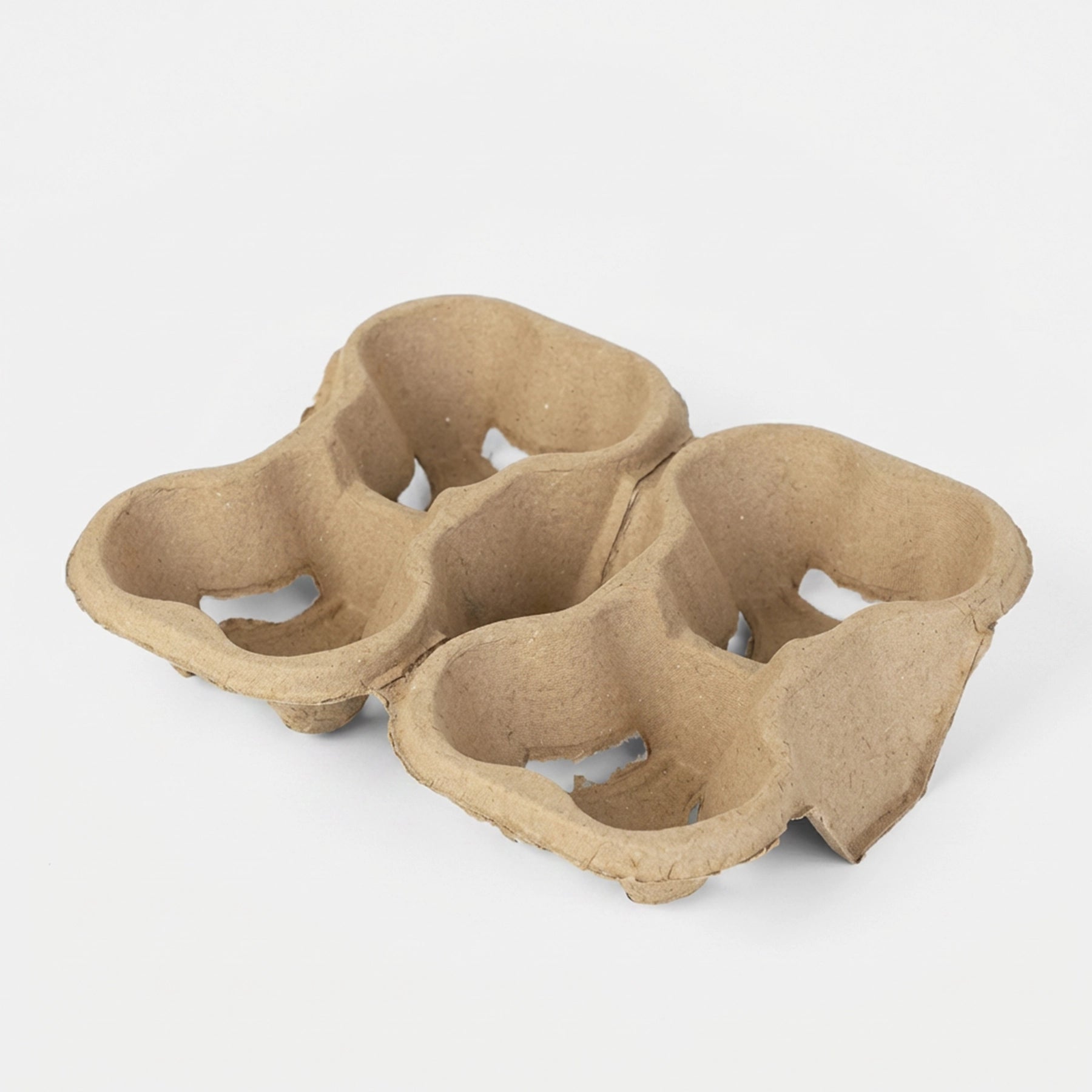 Small Batch Tearable Molded Pulp 4 Cup Holder