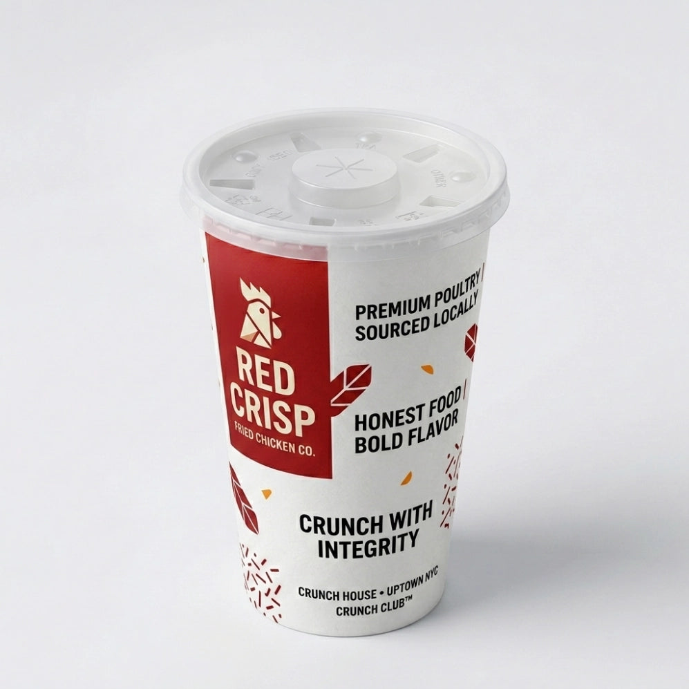 Double-Coated Cold Drink Paper Cups with Lids