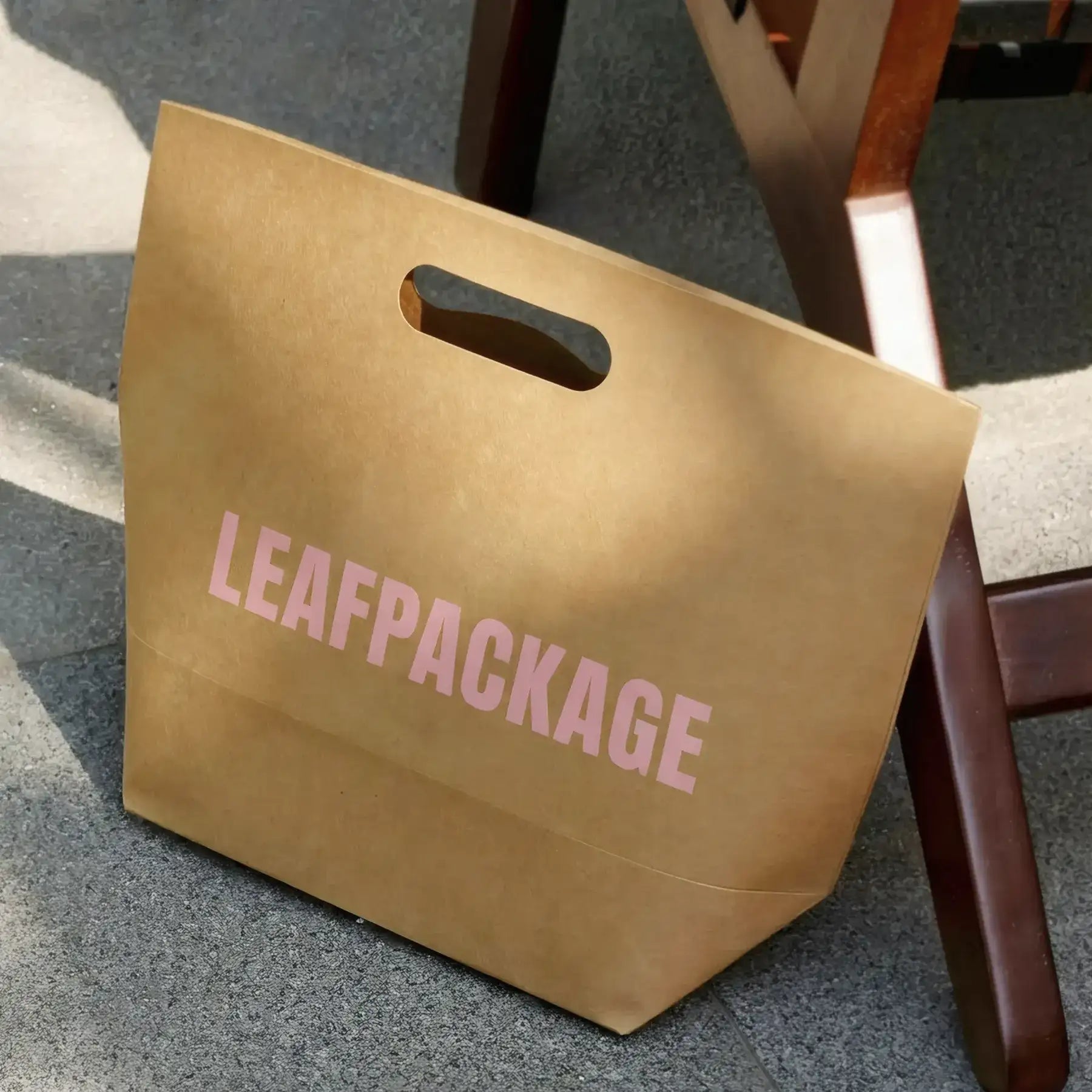 Kraft Die Cut Handle Carry Bag