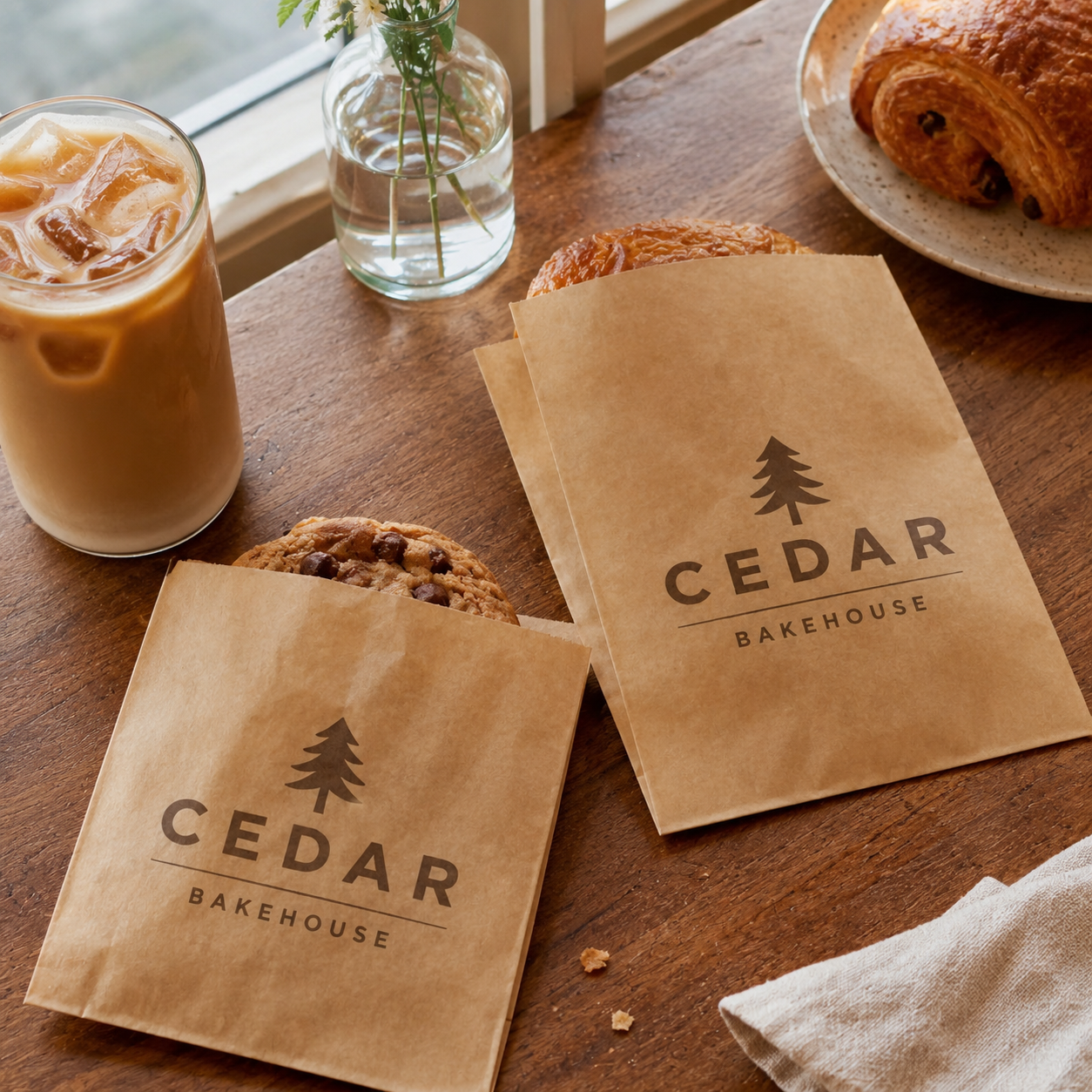 Custom Bakery Paper Bags for Cookies