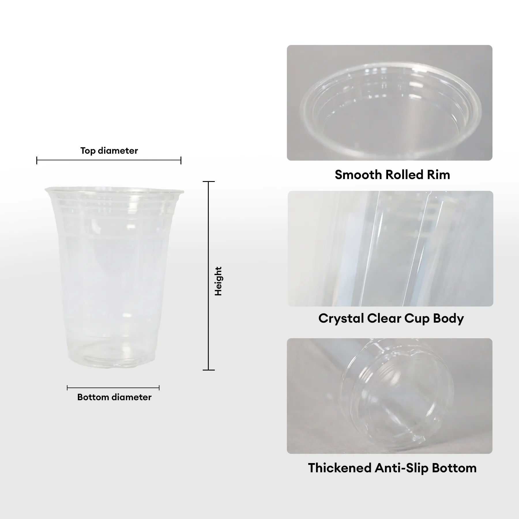 Clear Plastic Cups with Logo