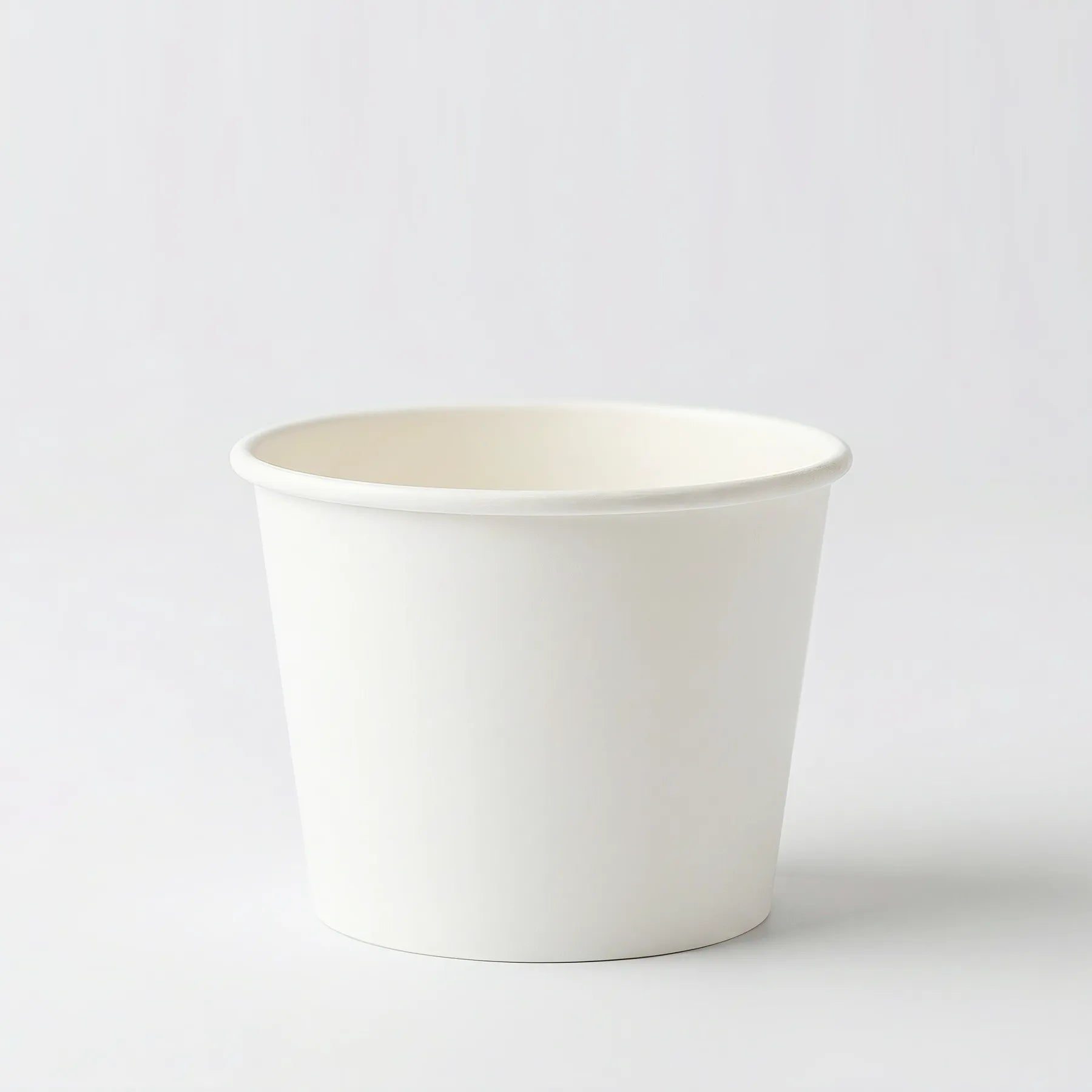 Plain White Recyclable Ice Cream Paper Cups