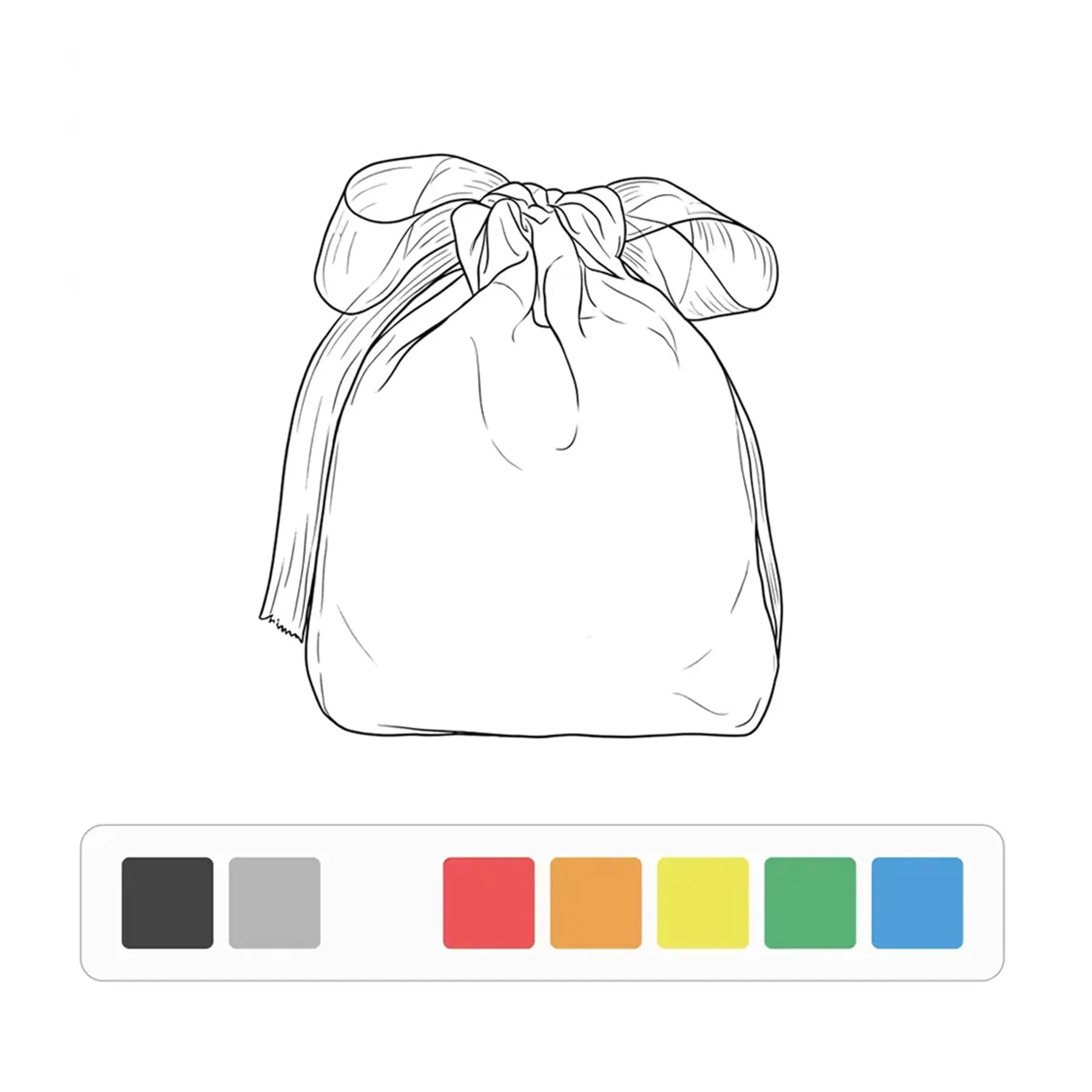 Colored Cotton Jewelry Pouch with Square Bottom