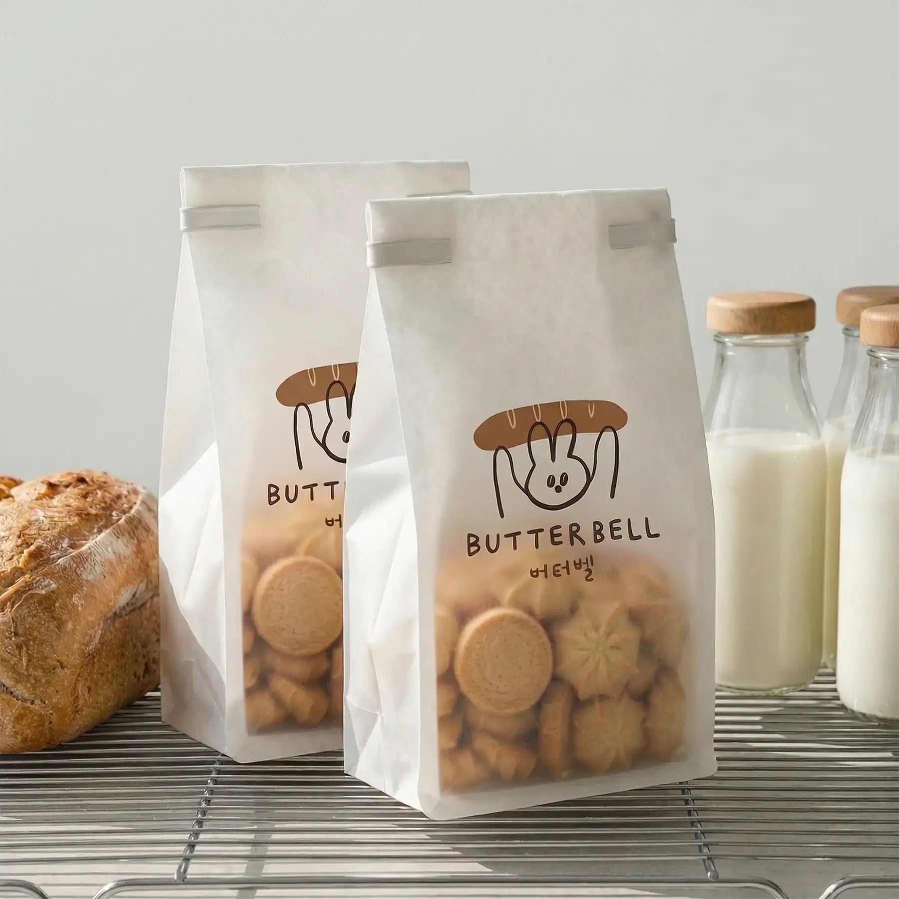 Tin Tie Tissue Paper Bakery Bags
