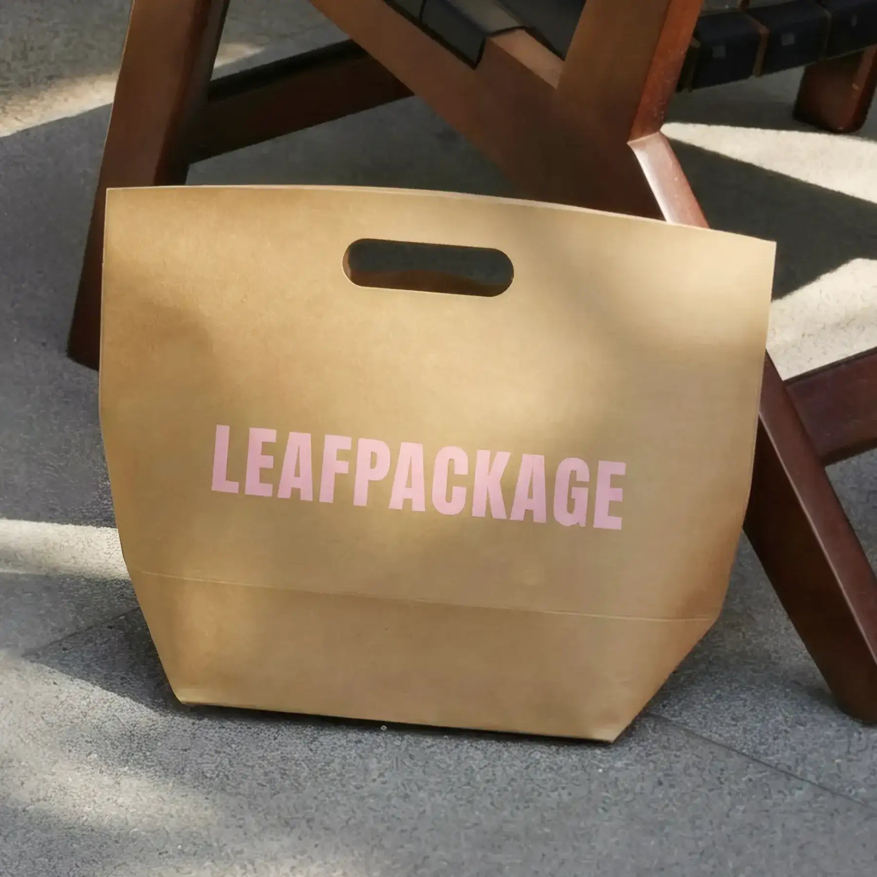 Kraft Die Cut Handle Carry Bag