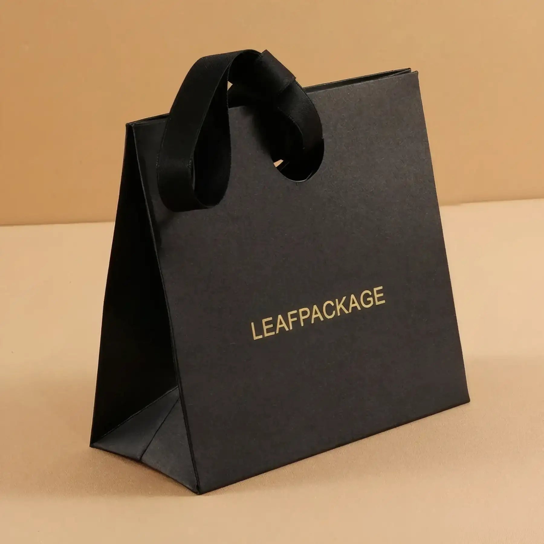 Printed Ribbon Handle Gift Bag