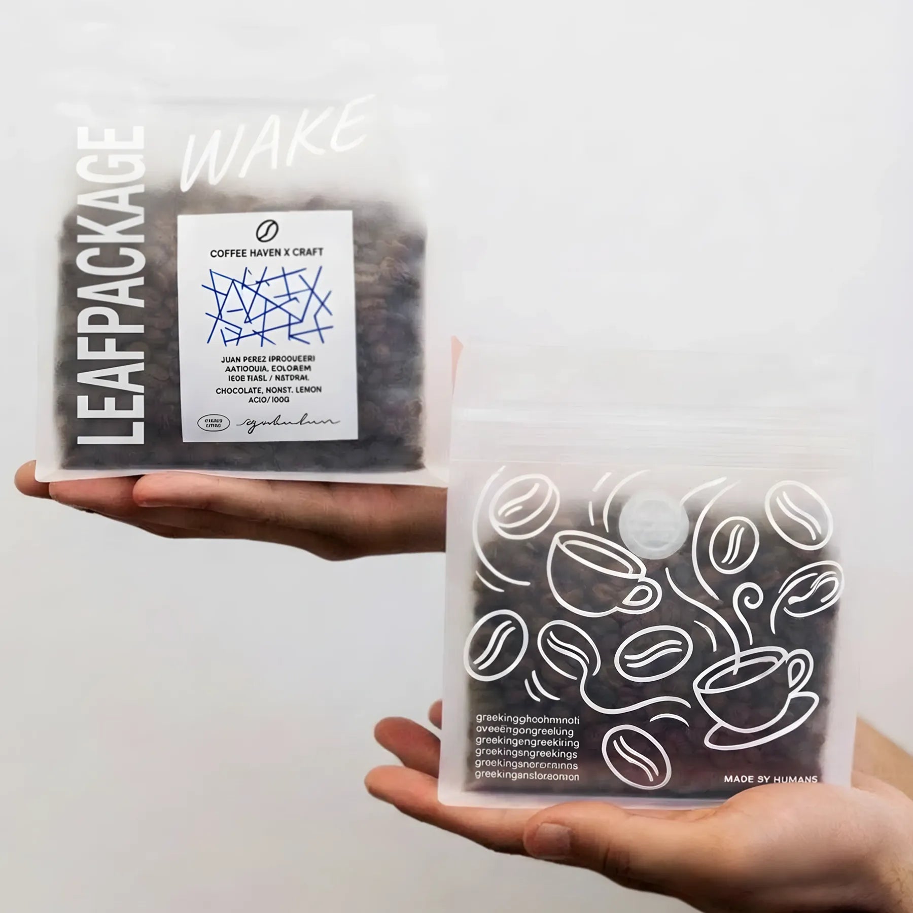 Resealable Matte Coffee Bags with Valve