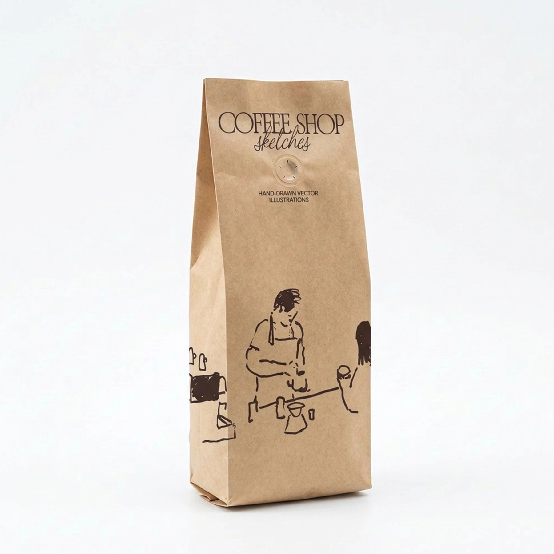 Kraft Paper Gusseted Bag