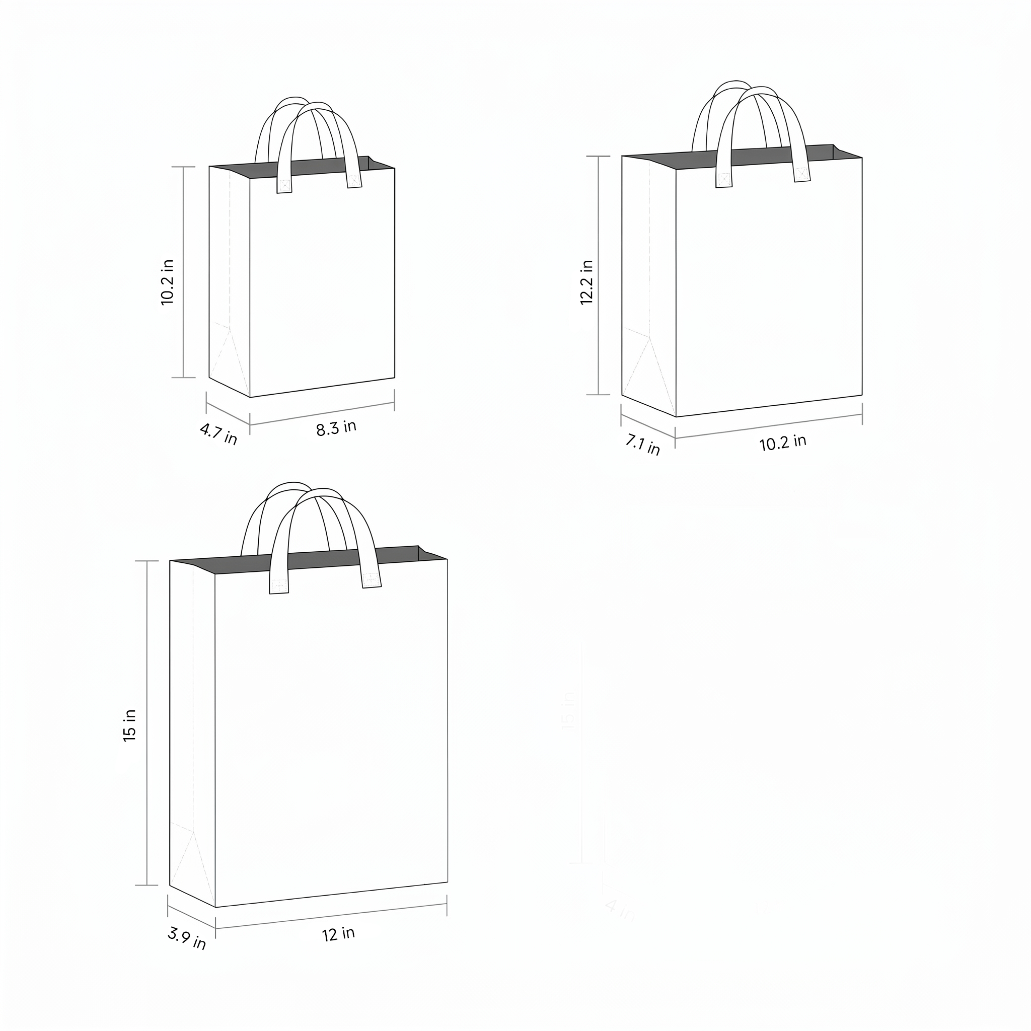 Reusable Grocery Waterproof Tote Bag