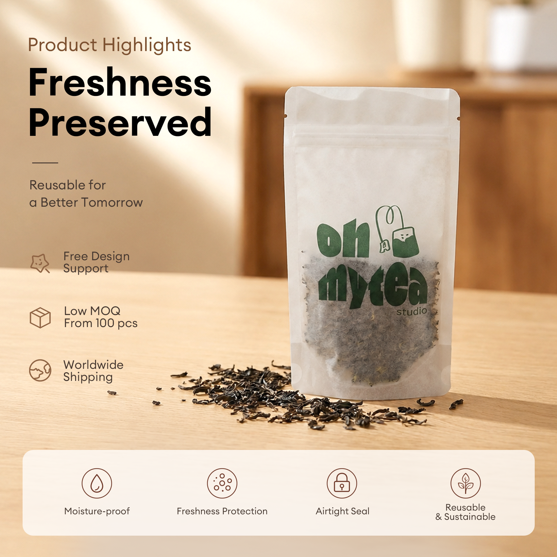 Tissue Paper Coffee Pouch