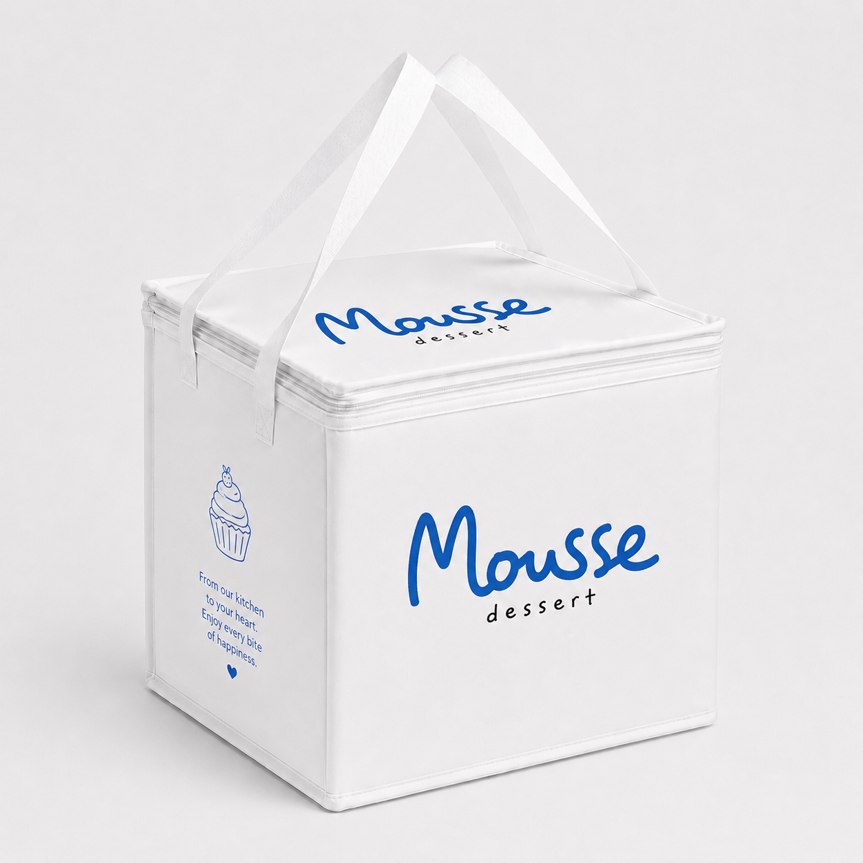 Square Insulated Cake Takeout Tote Bag
