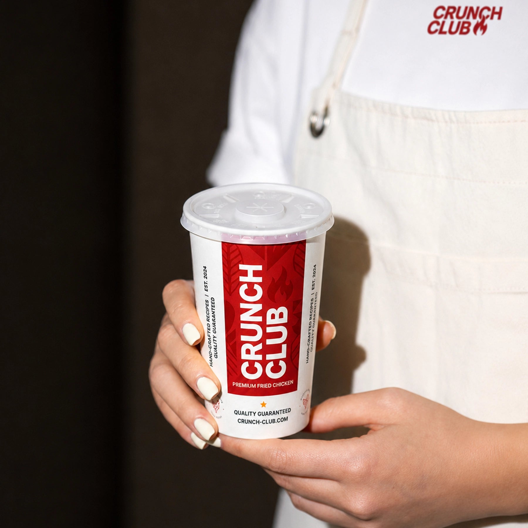 Double-Coated Cold Drink Paper Cups with Lids