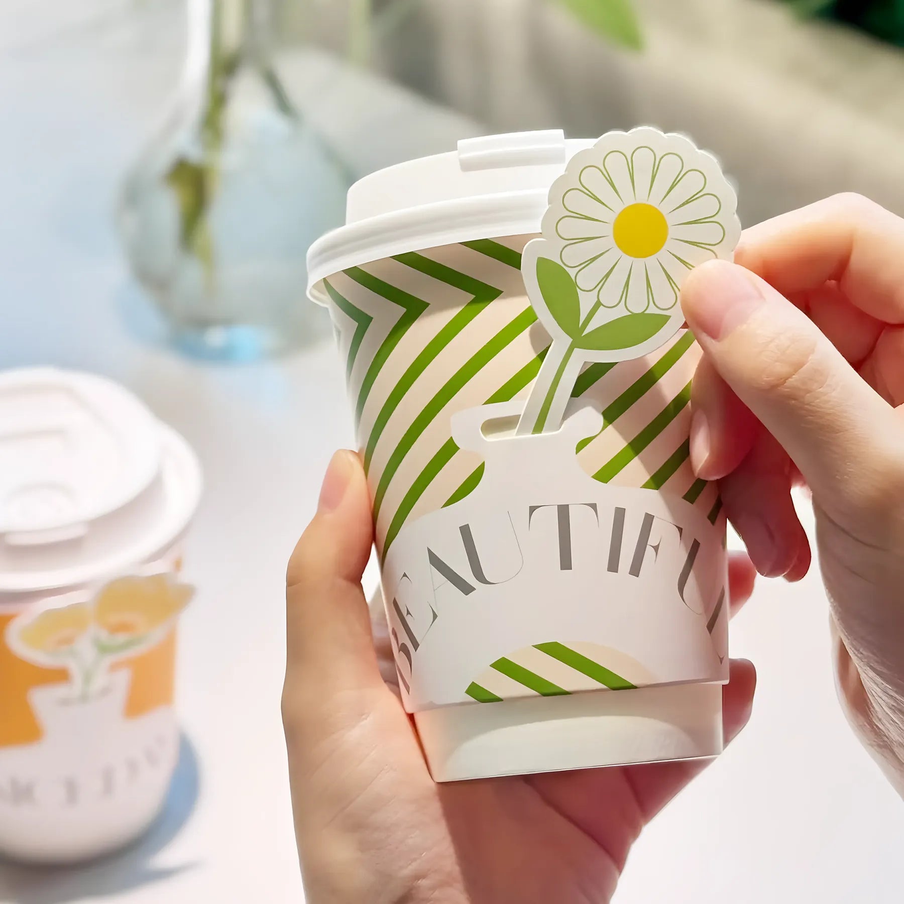Floral Coffee Cups
