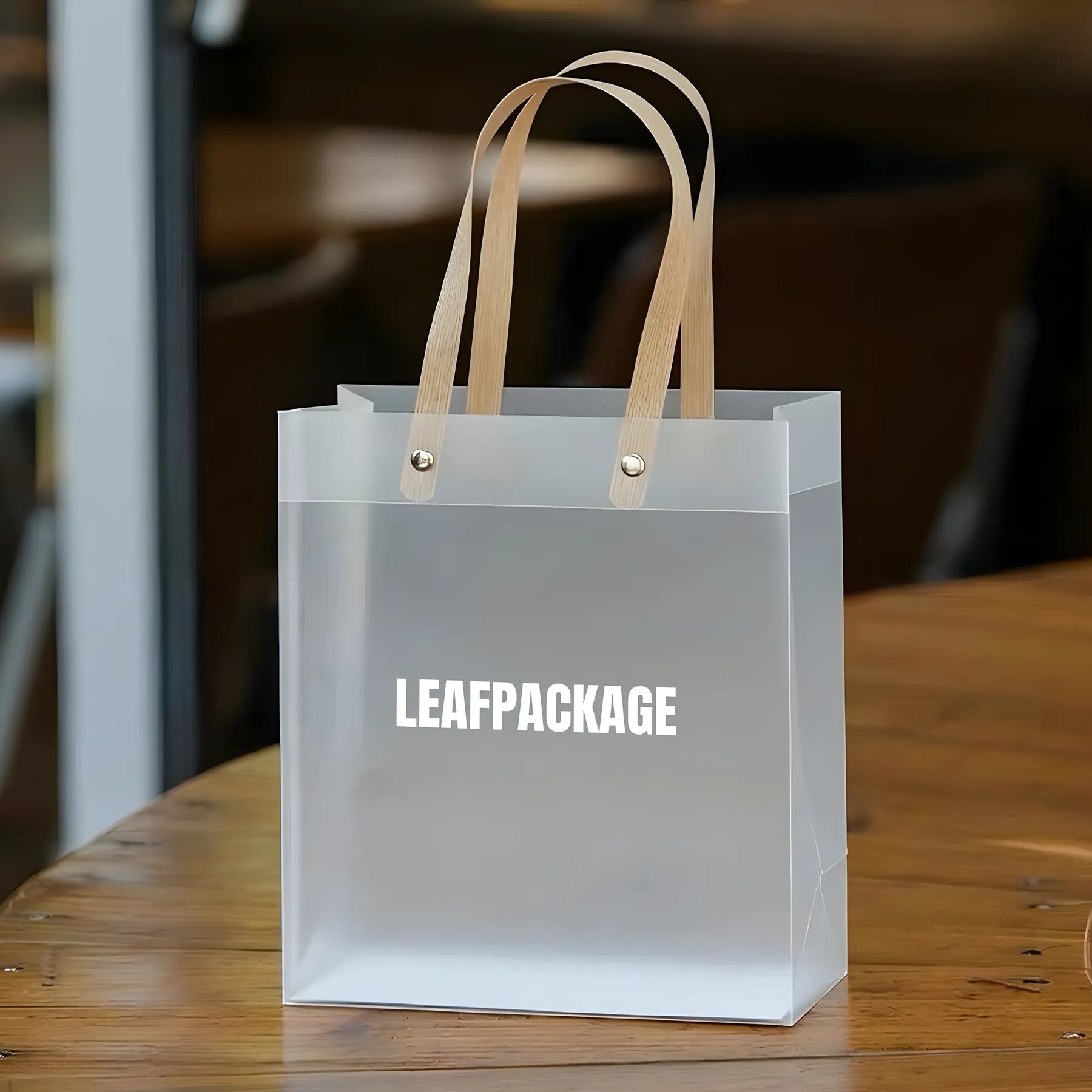 Frosted Plastic Gift Bag