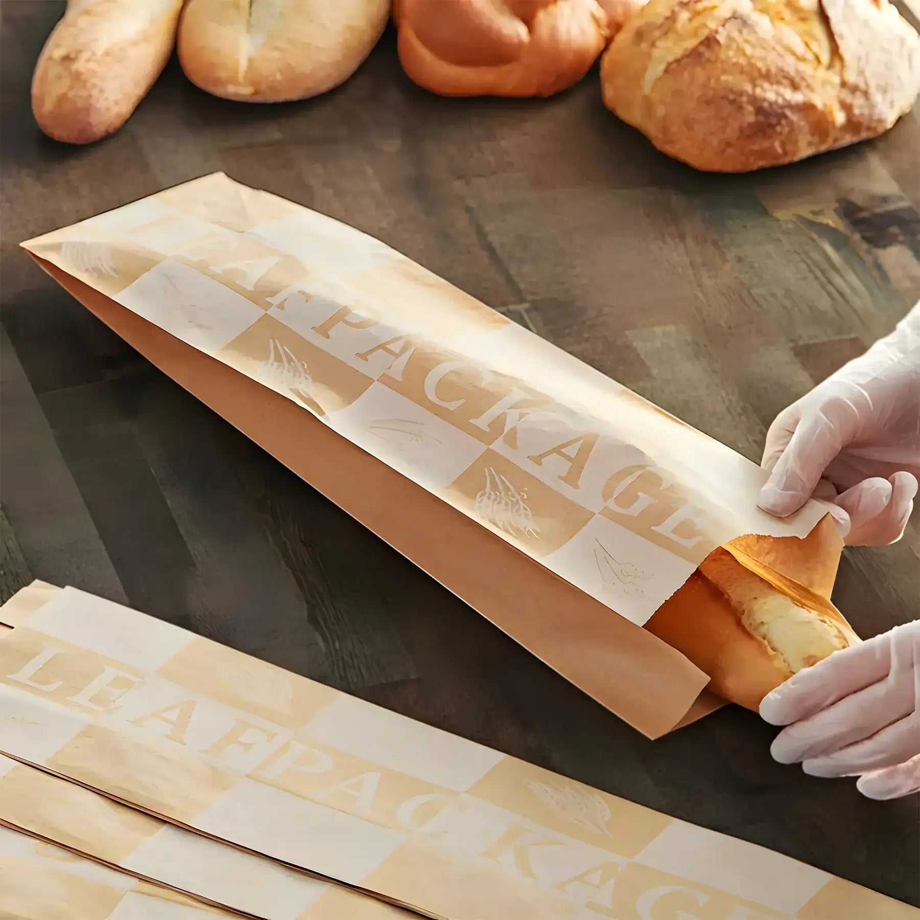 Long Kraft Bread Bags