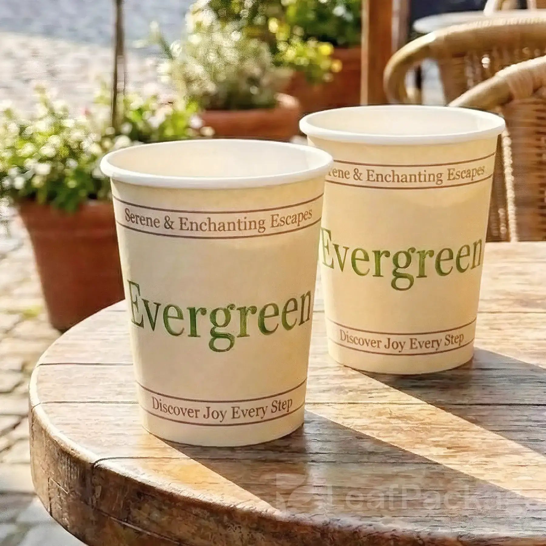 Foil Stamped Paper Coffee Cup