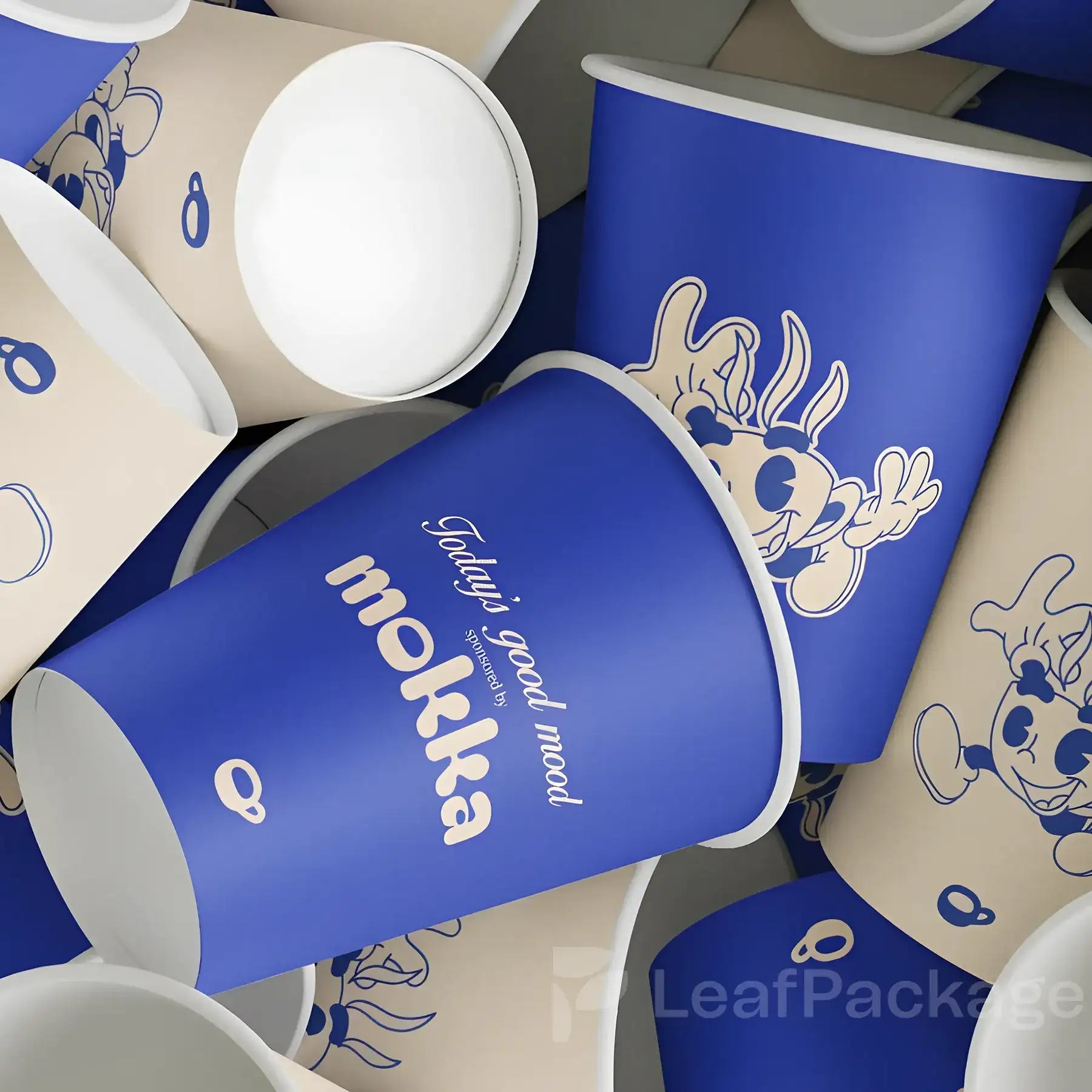 Printed Single Wall Coffee Cups