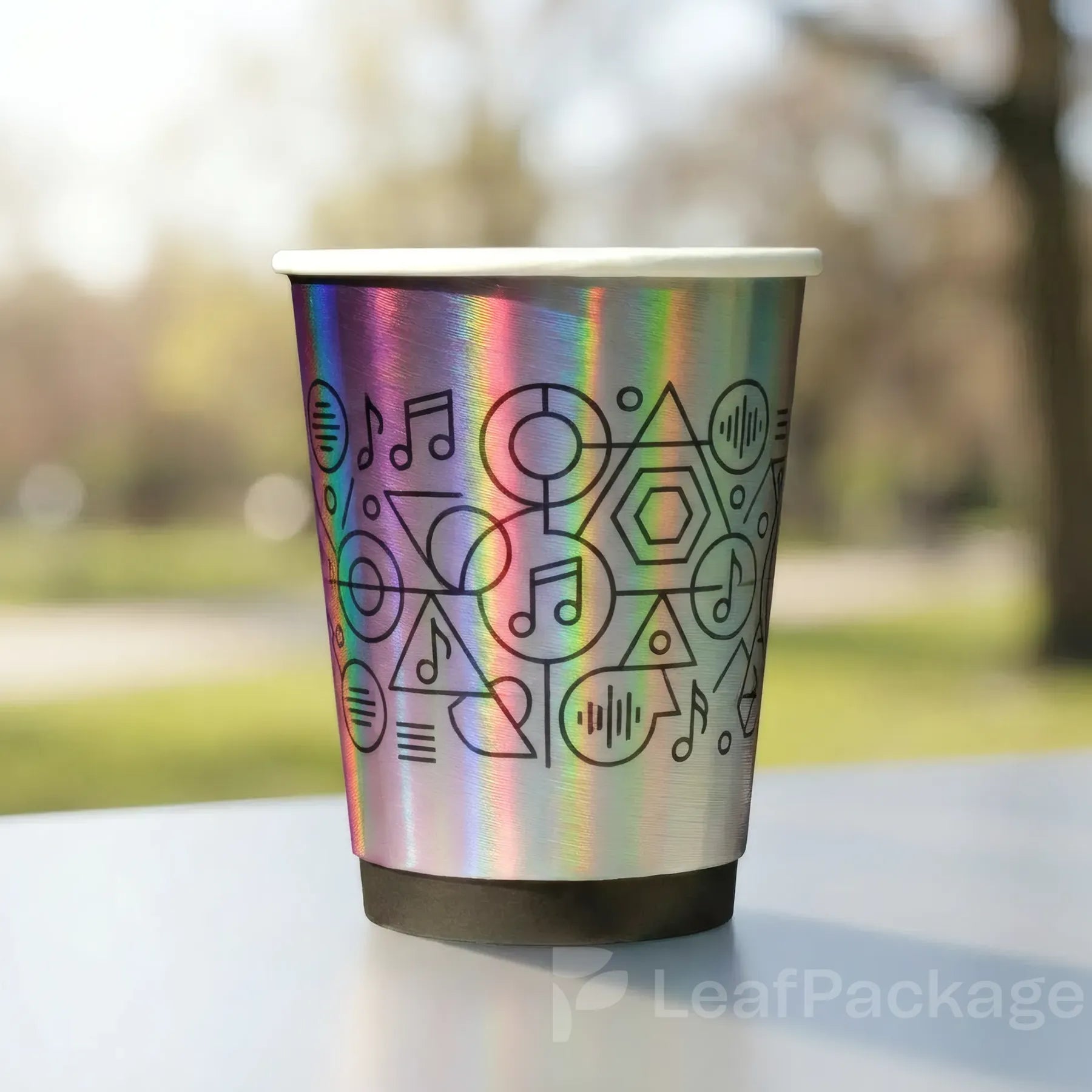 Holographic Paper Coffee Cup