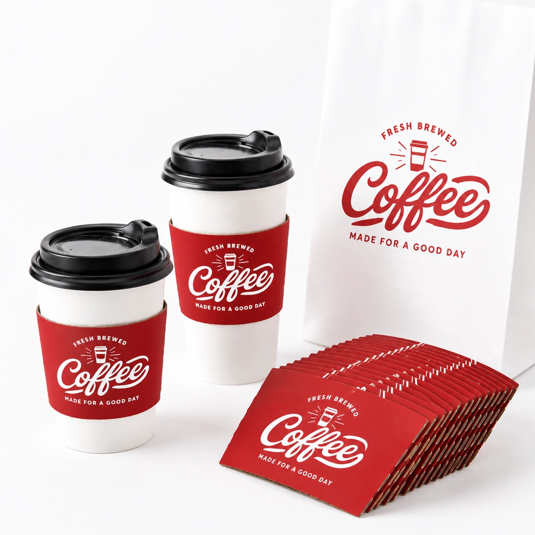Printed Coffee Cup Sleeves
